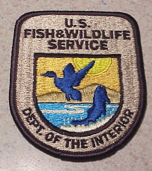 U.S. FISH & WILDLIFE SERVICE DEPT. OF THE INTERIOR 4″ SHOULDER PATCH