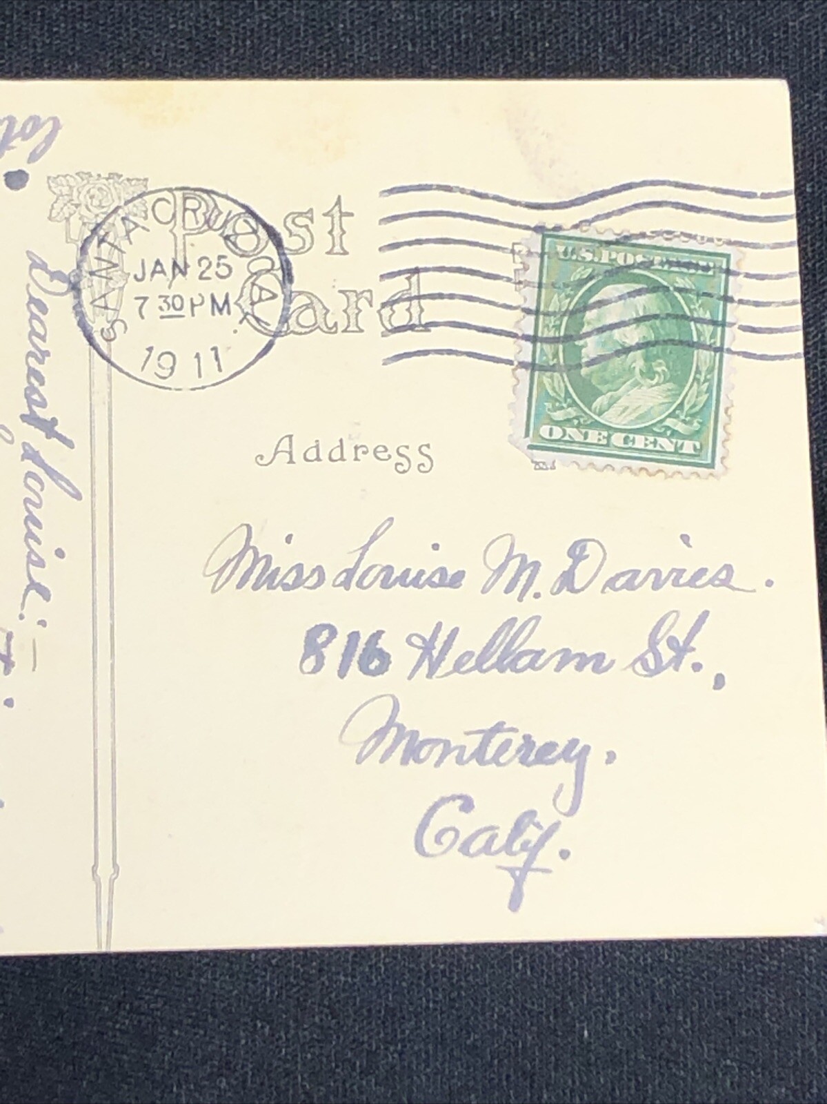 Vintage Postcard Cathedral Spires Yosemite CA California 1911 (P127)