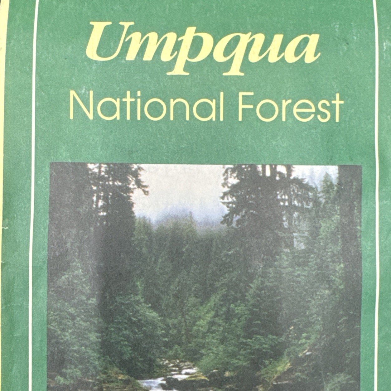 National Forest Map – Umpqua Oregon 1995 Recreation Guide