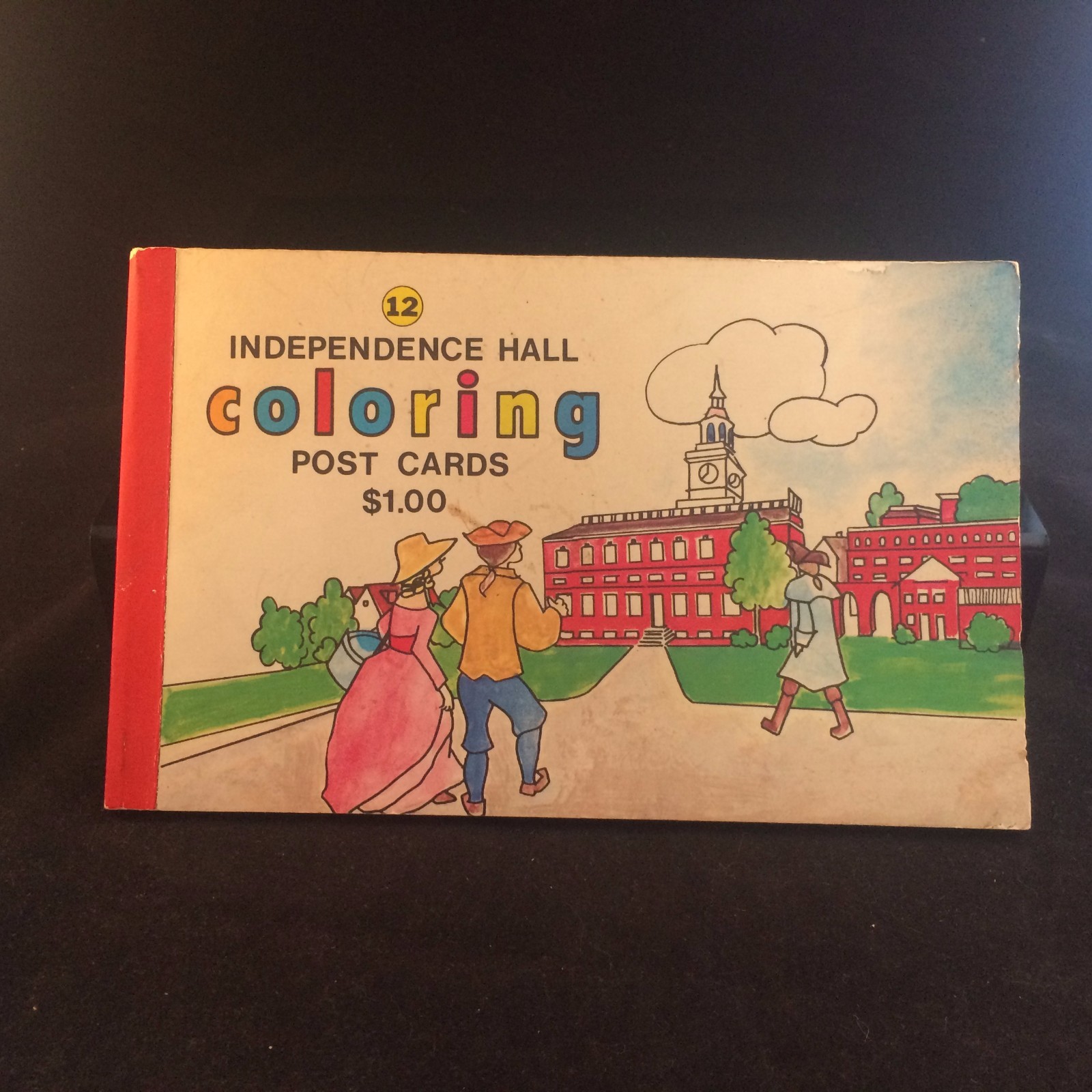 1972 INDEPENDENCE HALL PHILADELPHIA COLORING POST CARDS BOOK VTG – NATIONAL PARK