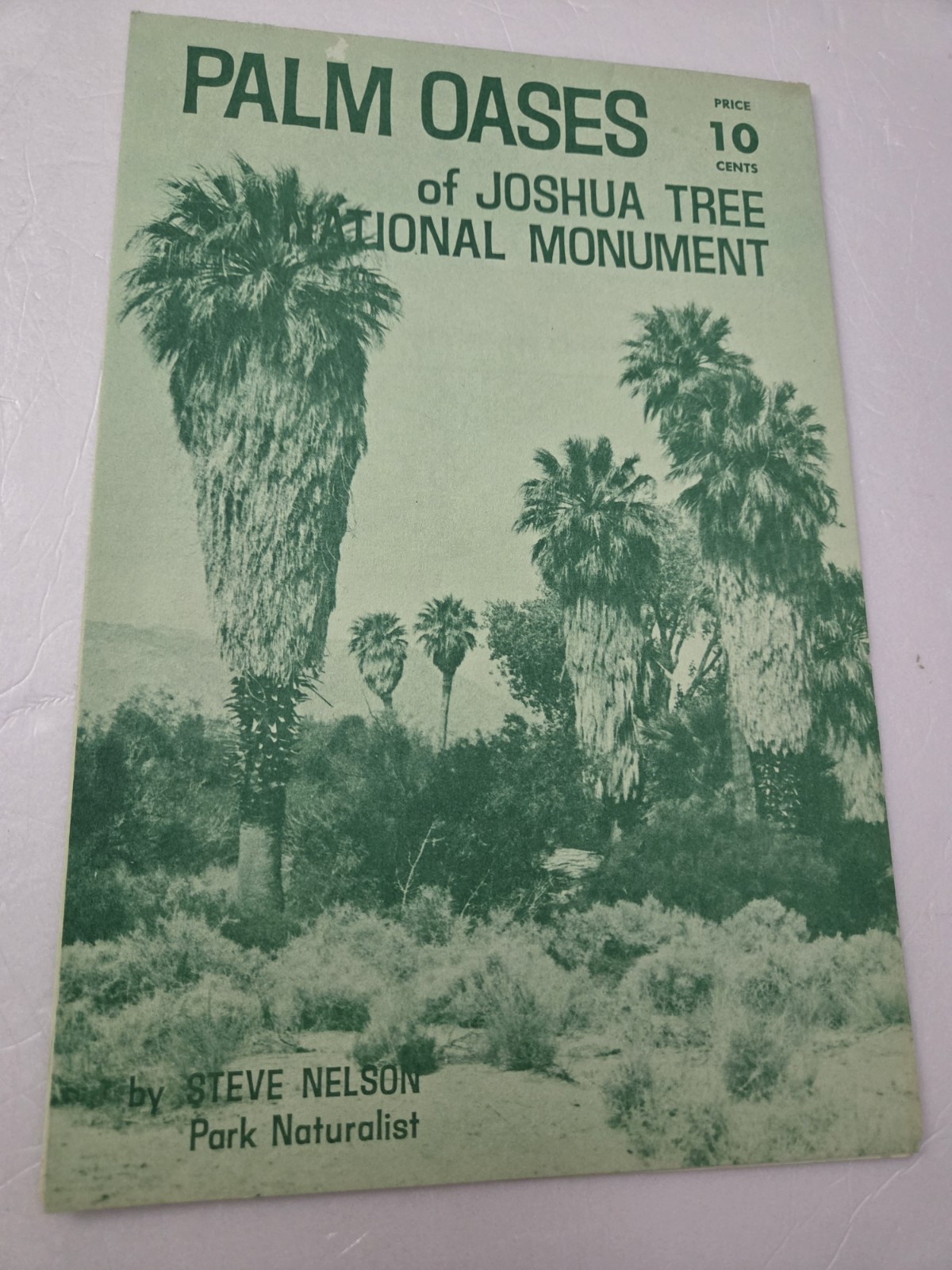 1974 Joshua Tree National Park Pamphlet: Palm Oases