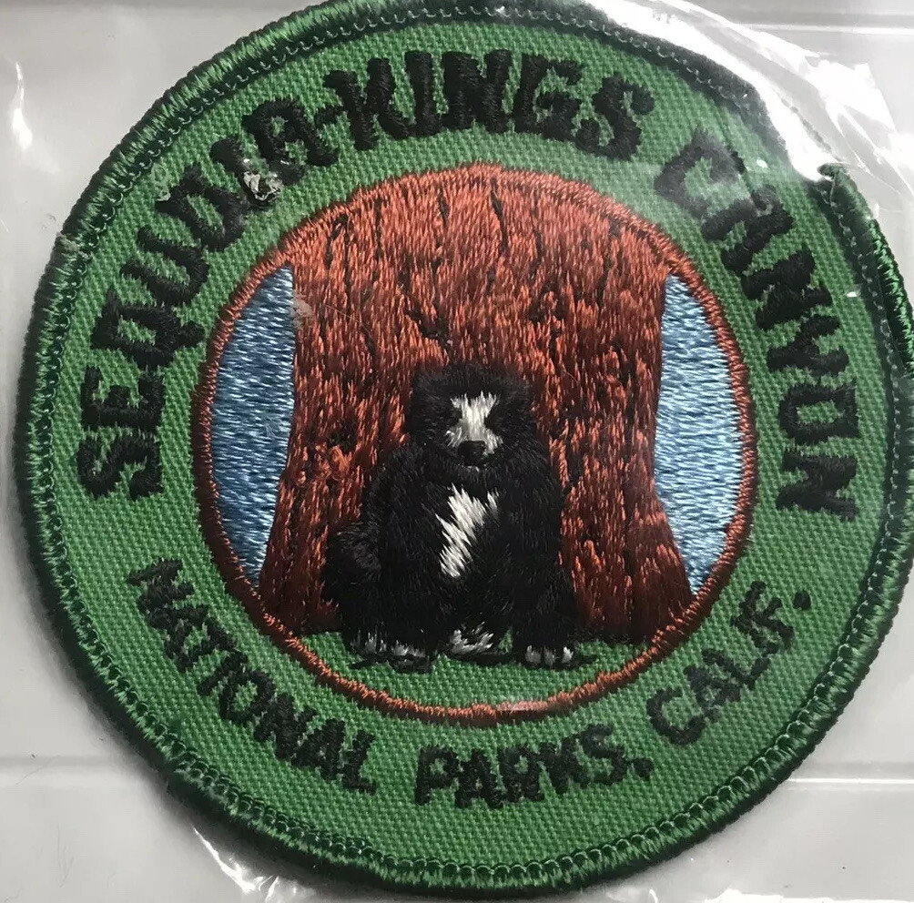NIP Sequoia-Kings Canyon National Parks California Black Bear Embroidered Patch