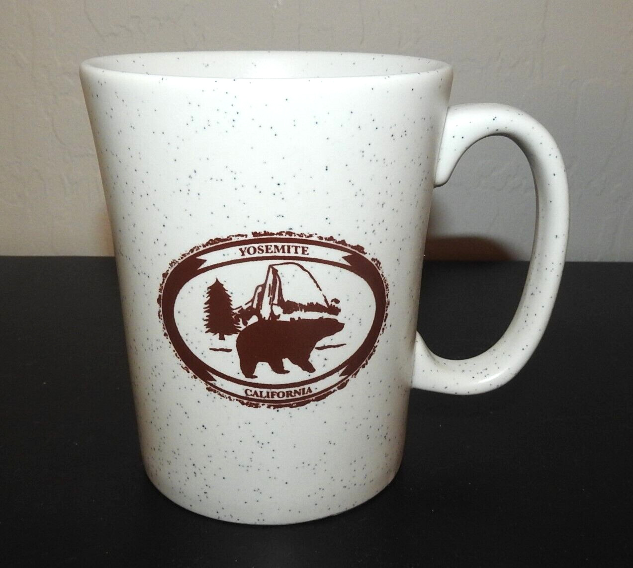 Yosemite National Park Ceramic Coffee Mug “YNP” Park Graphic Logo Speckled Look