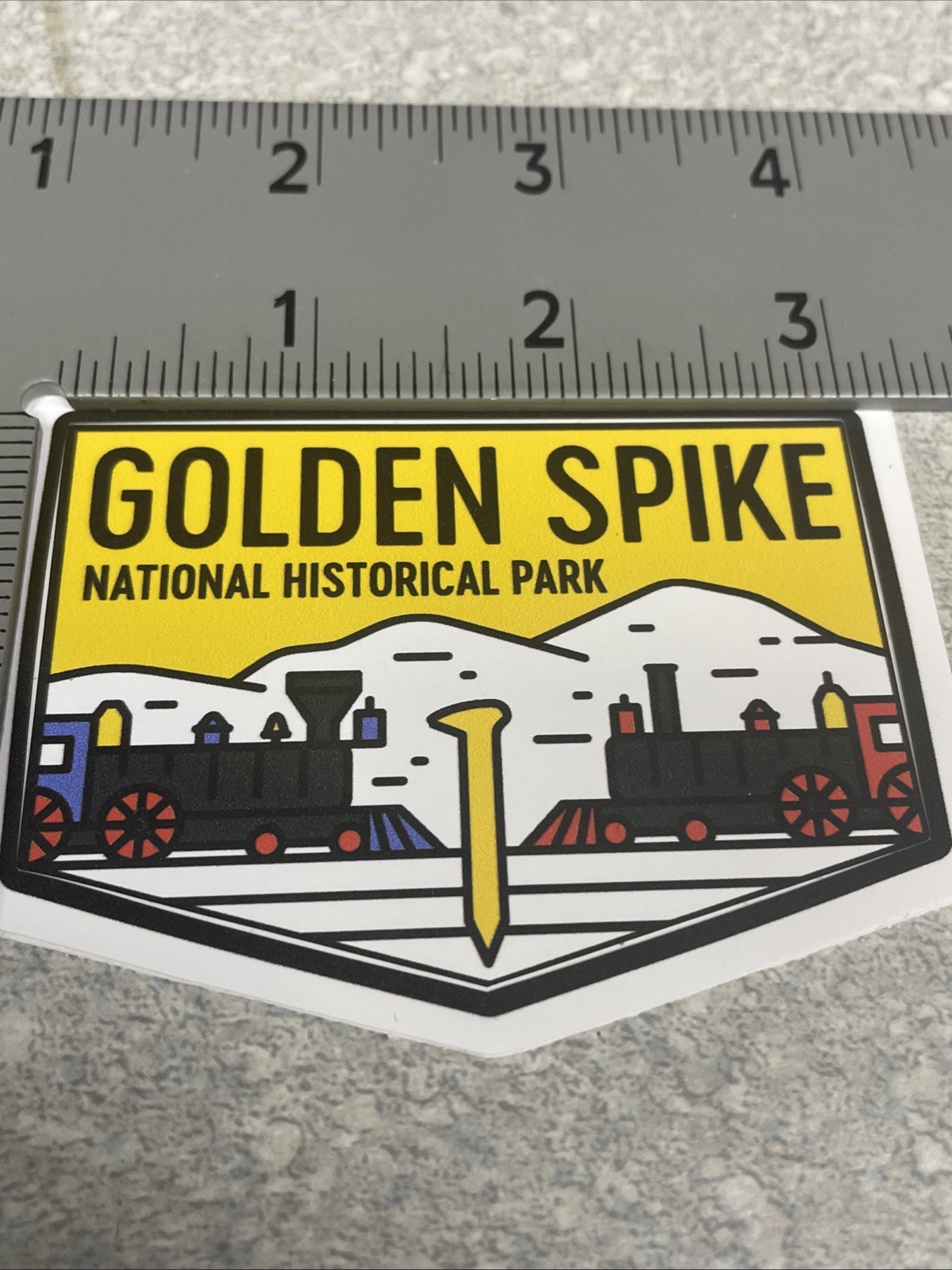 Decal – Golden Spike National Historical Park Utah – 3” – Die Cut – Outdoor