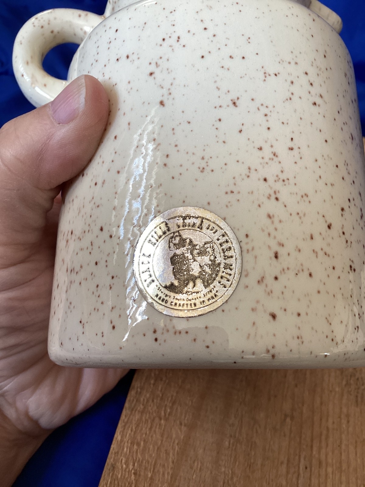 Black Hills China & Ceramics Yellowstone National Park 5″Tall Souvenir Pitcher