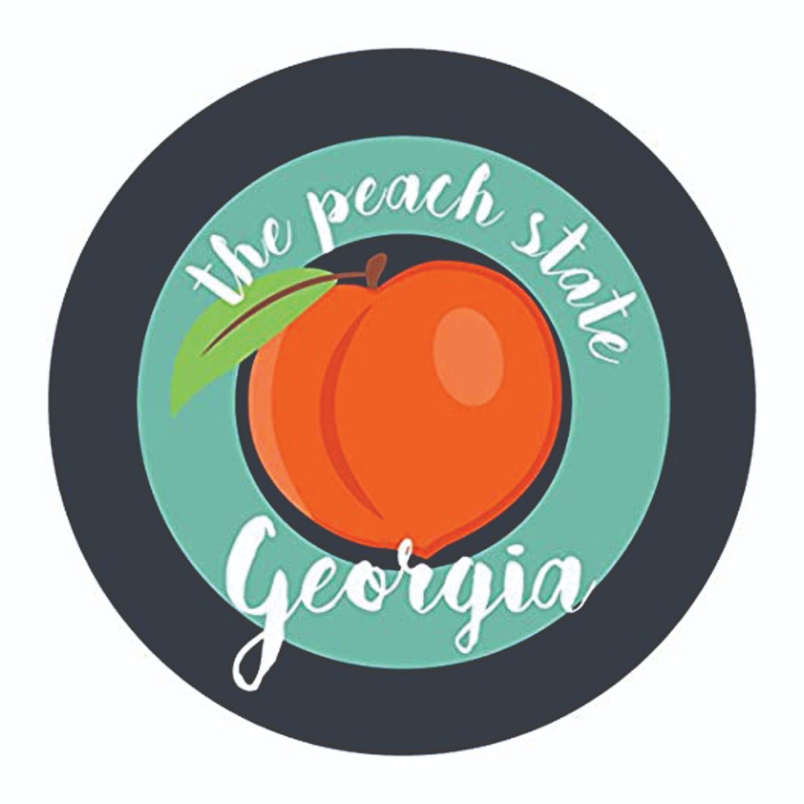Georgia The Peach State Sticker Decal