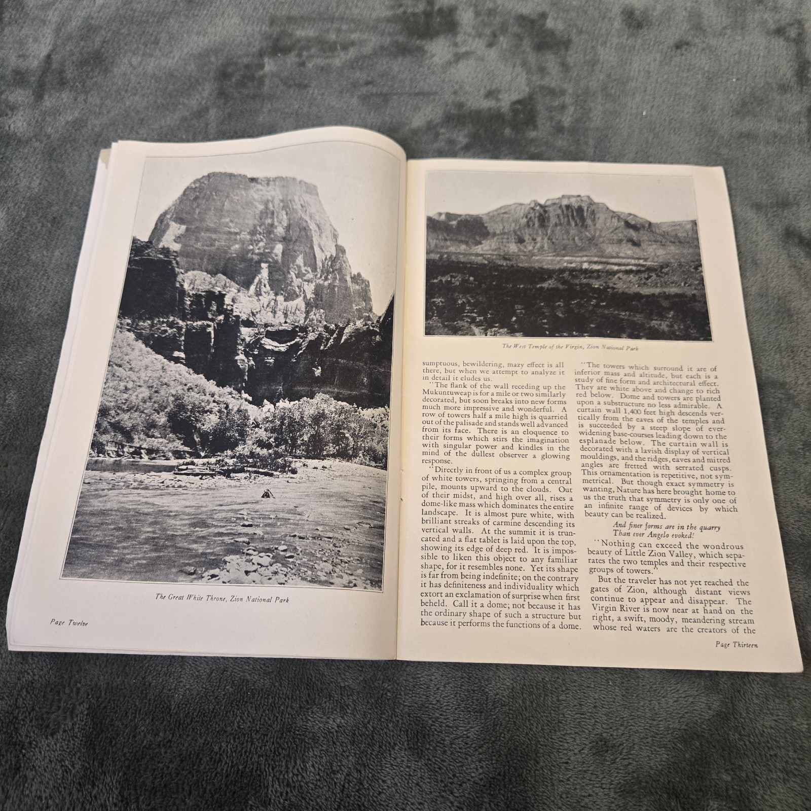Zion and Bryce Canyon National Parks, North Rim National Park Service 1925