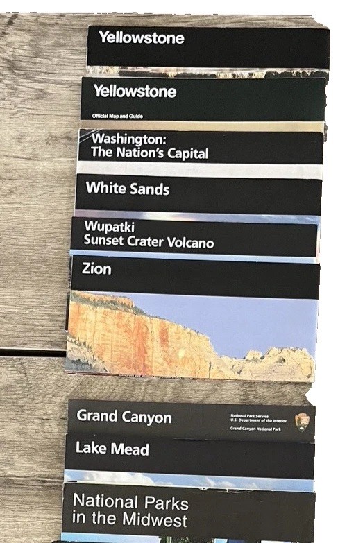 National Parks, USFWS, US Forest Service Brochures, Guide Books, Jr Rangers, CD!