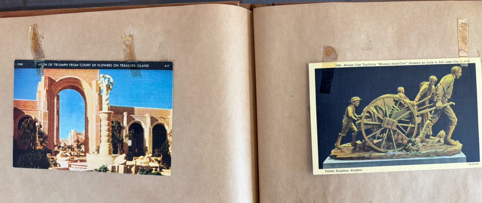 “My Western Trip” National Park 1940 Travel Journal with Postcards & Photos