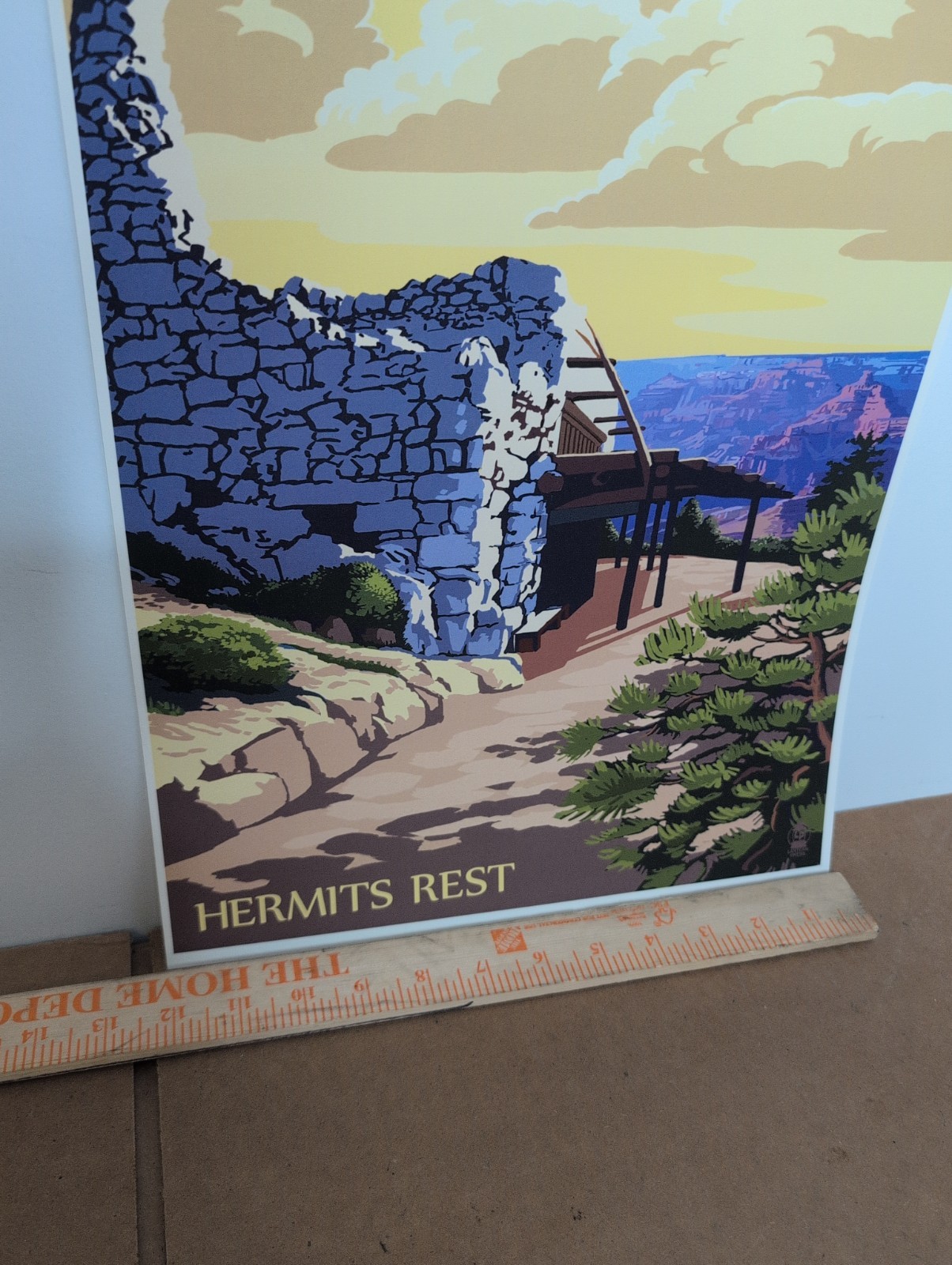 Grand Canyon National Park Hermit’s Rest Poster 18 In X 12 In Lantern Press