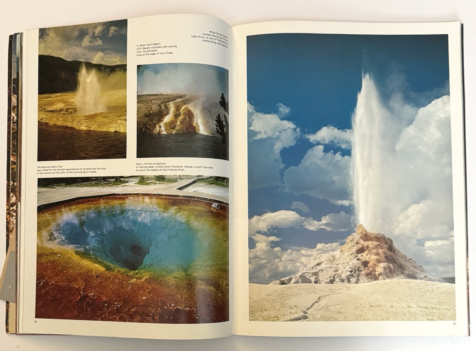Vtg 1976 National Parkways Yellowstone National Park Photographic Large Guide