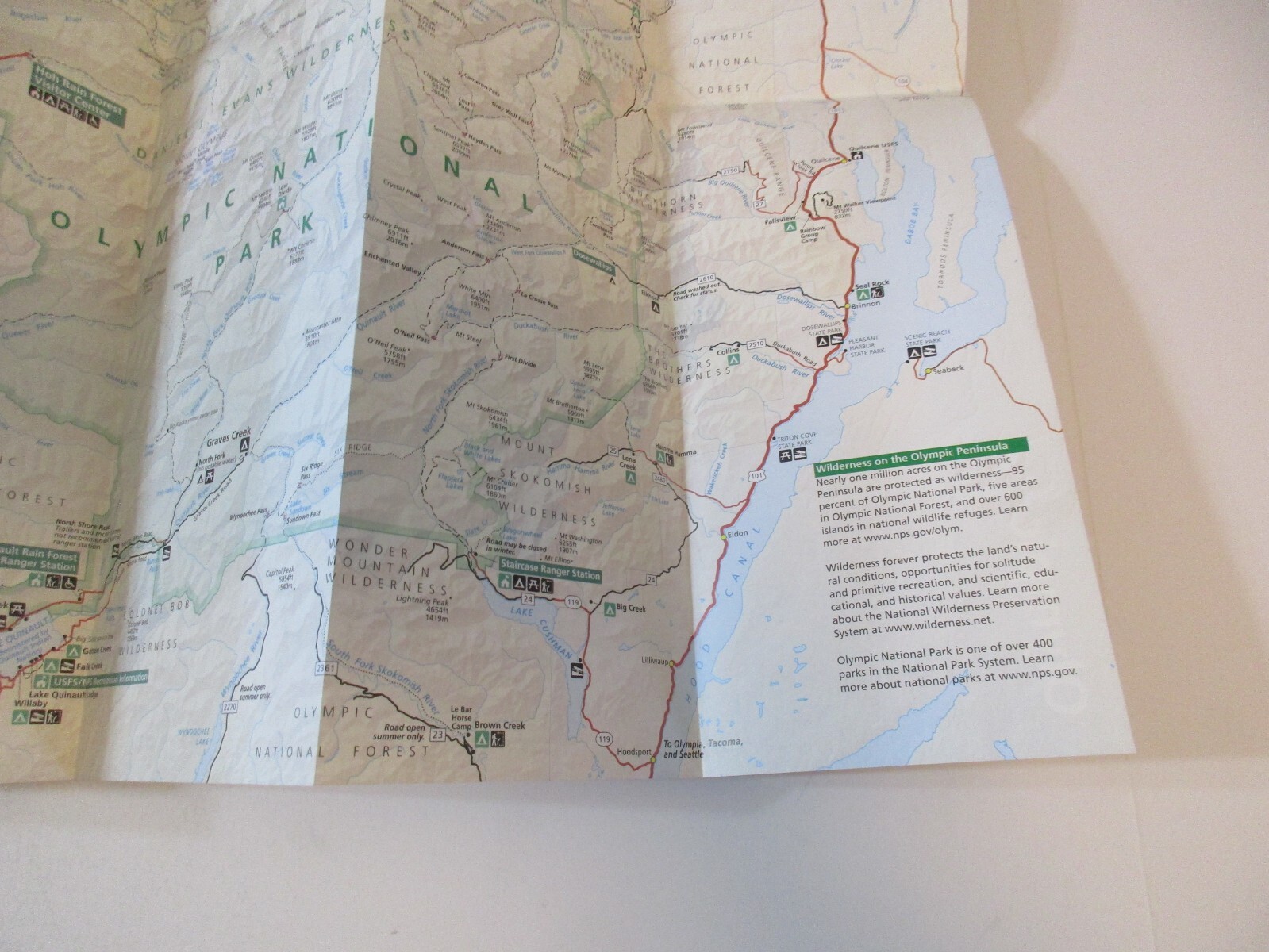 2020 Olympic Washington National Park System Brochure Map Guide~B24