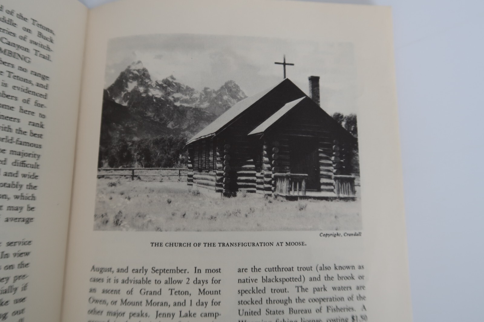 Vtg Grand Teton National Park Wyoming booklet 1940 Dept of Interior Ephemera