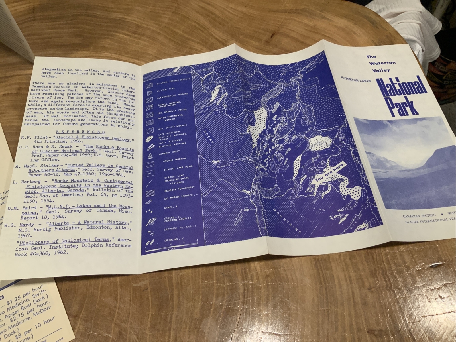 RARE 1972 Glacier & Waterton Lakes National Parks Brochures Montana & Alberta