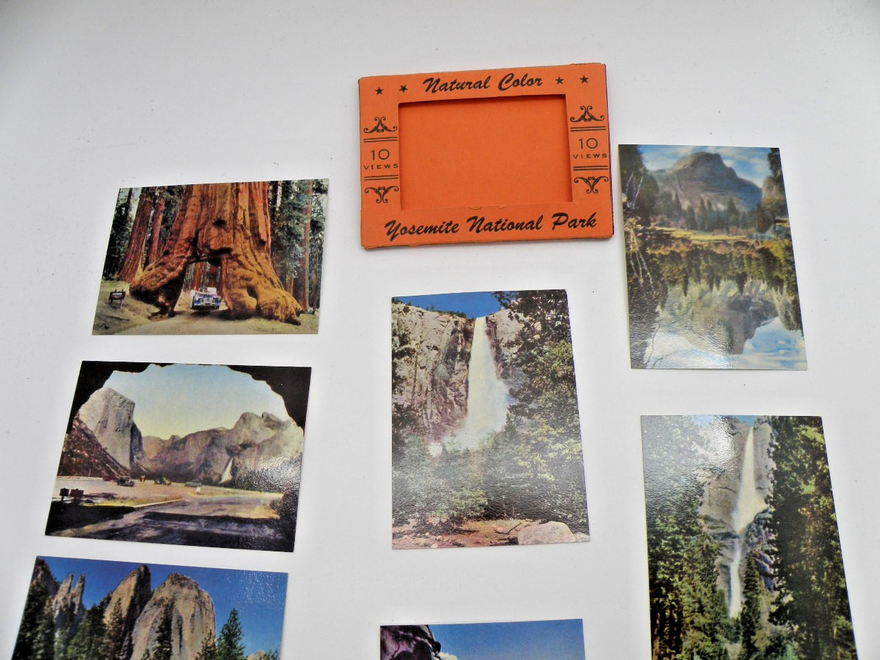 Vtg 1950s Yosemite National Park Curt Teich MINI Souvenir Picture Pack 10