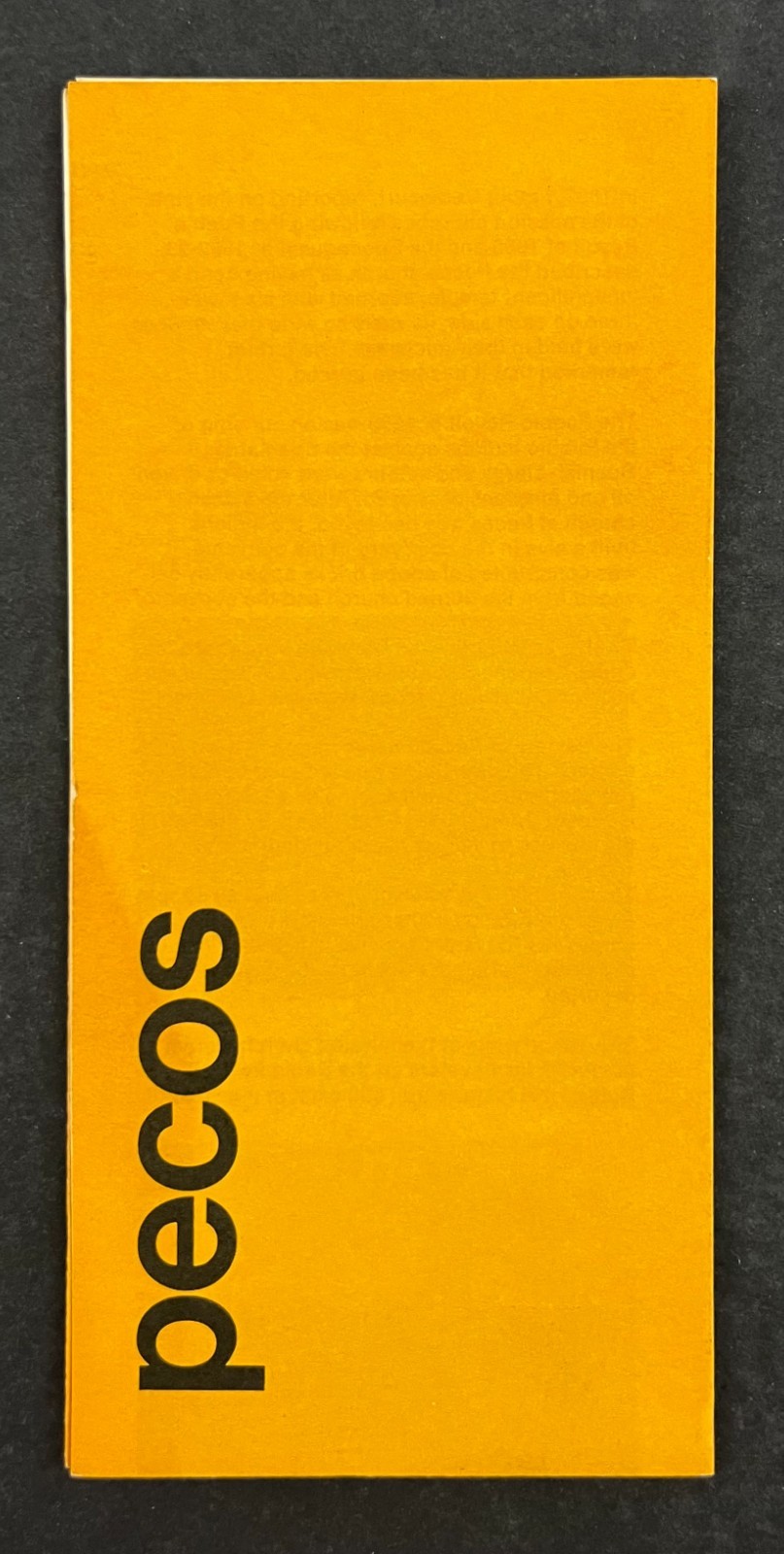 1984 Pecos National Historic Park New Mexico NPS Guide Vintage Travel Brochure