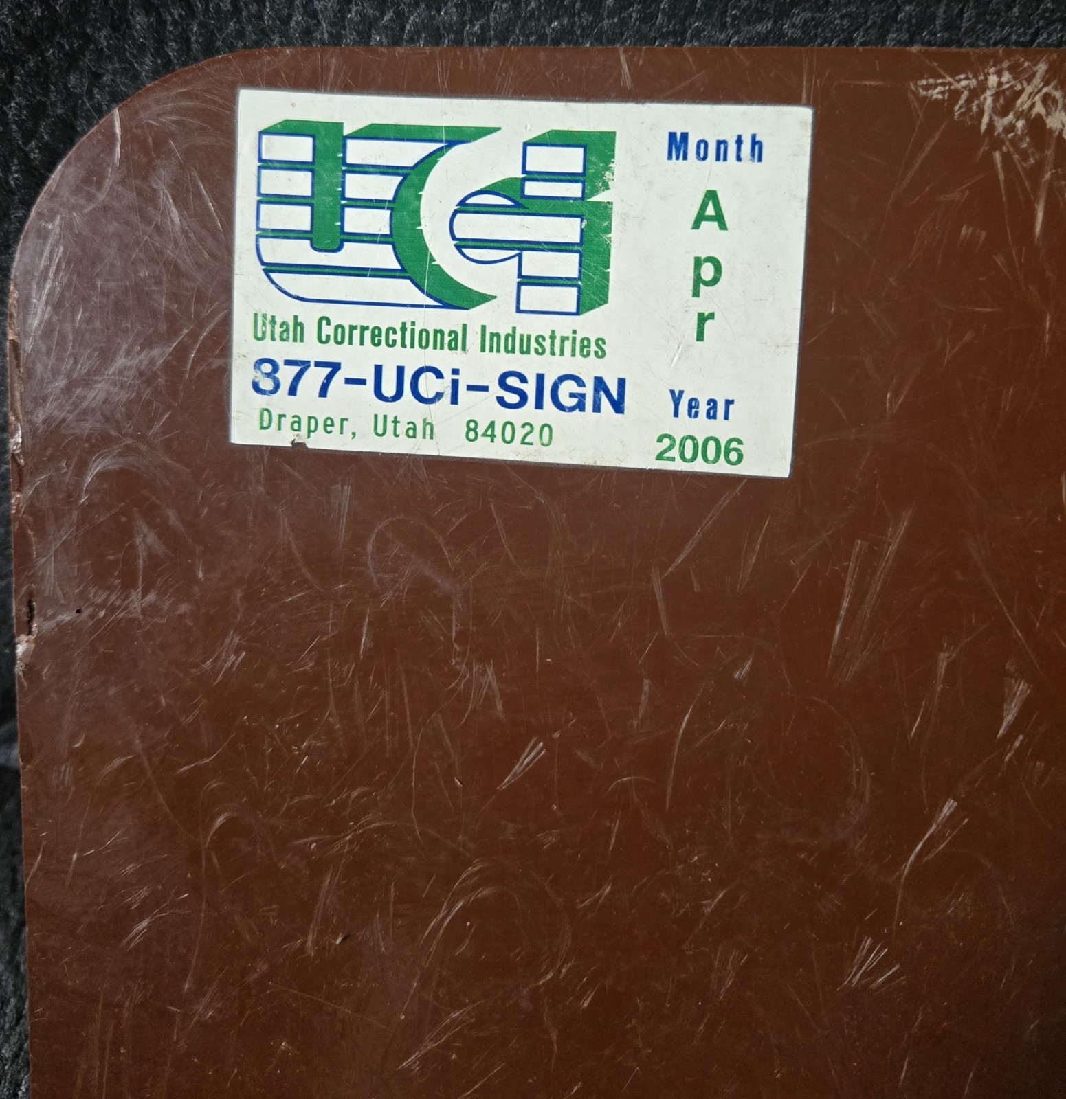Collectable United States Forest Service Fiberboard Road Restrictions Sign