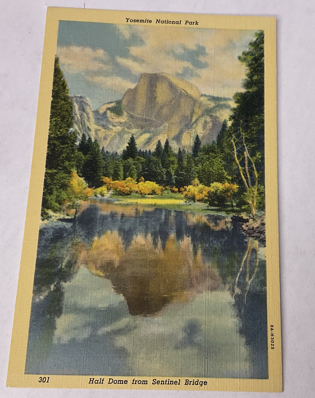Vintage Yosemite National Park Postcards Half Dome Sentinel Rock Glacier Point