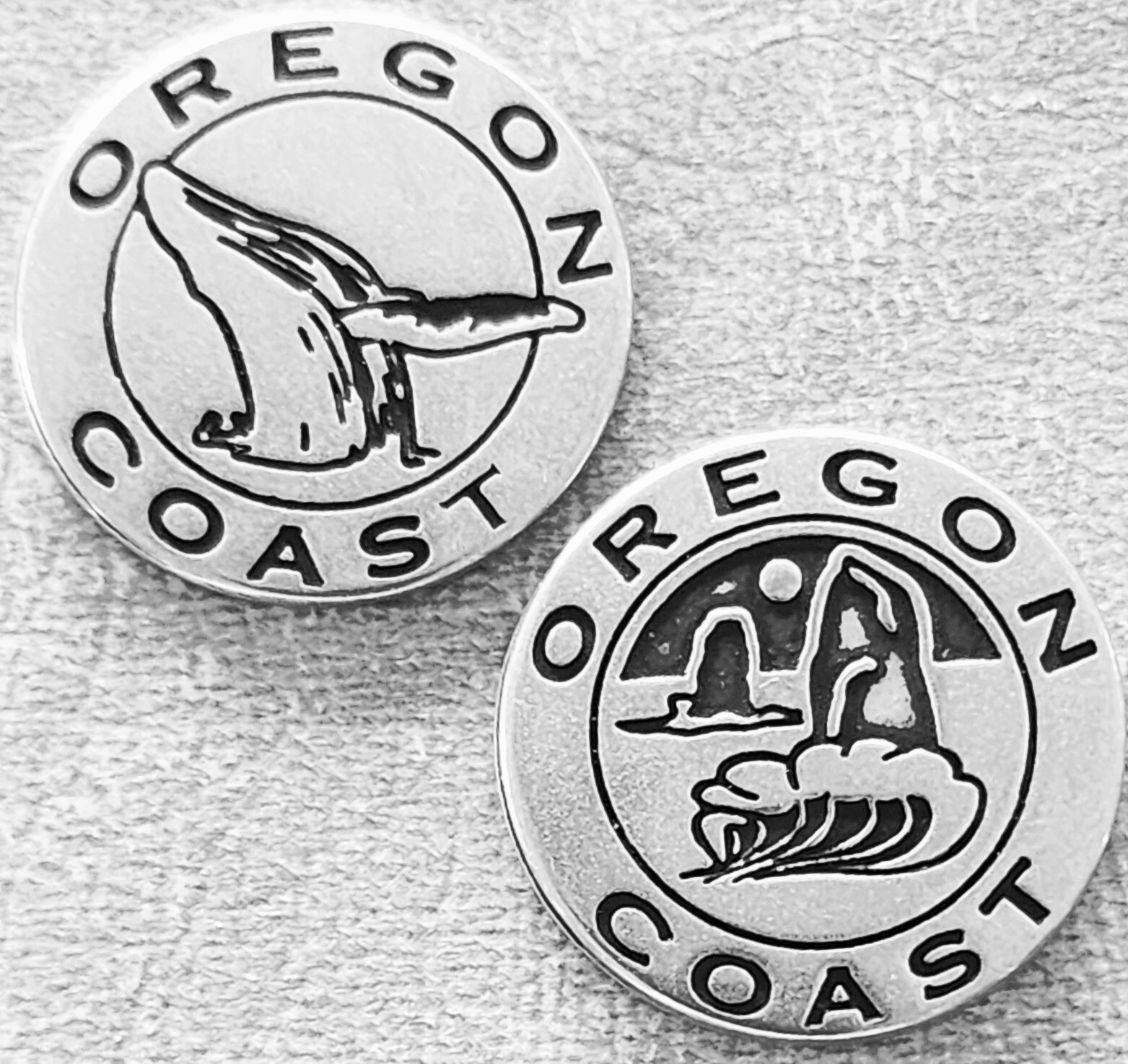 OREGON COAST WHALE & HAY STACK ROCKS – NATIONAL PARK TYPE TOKEN