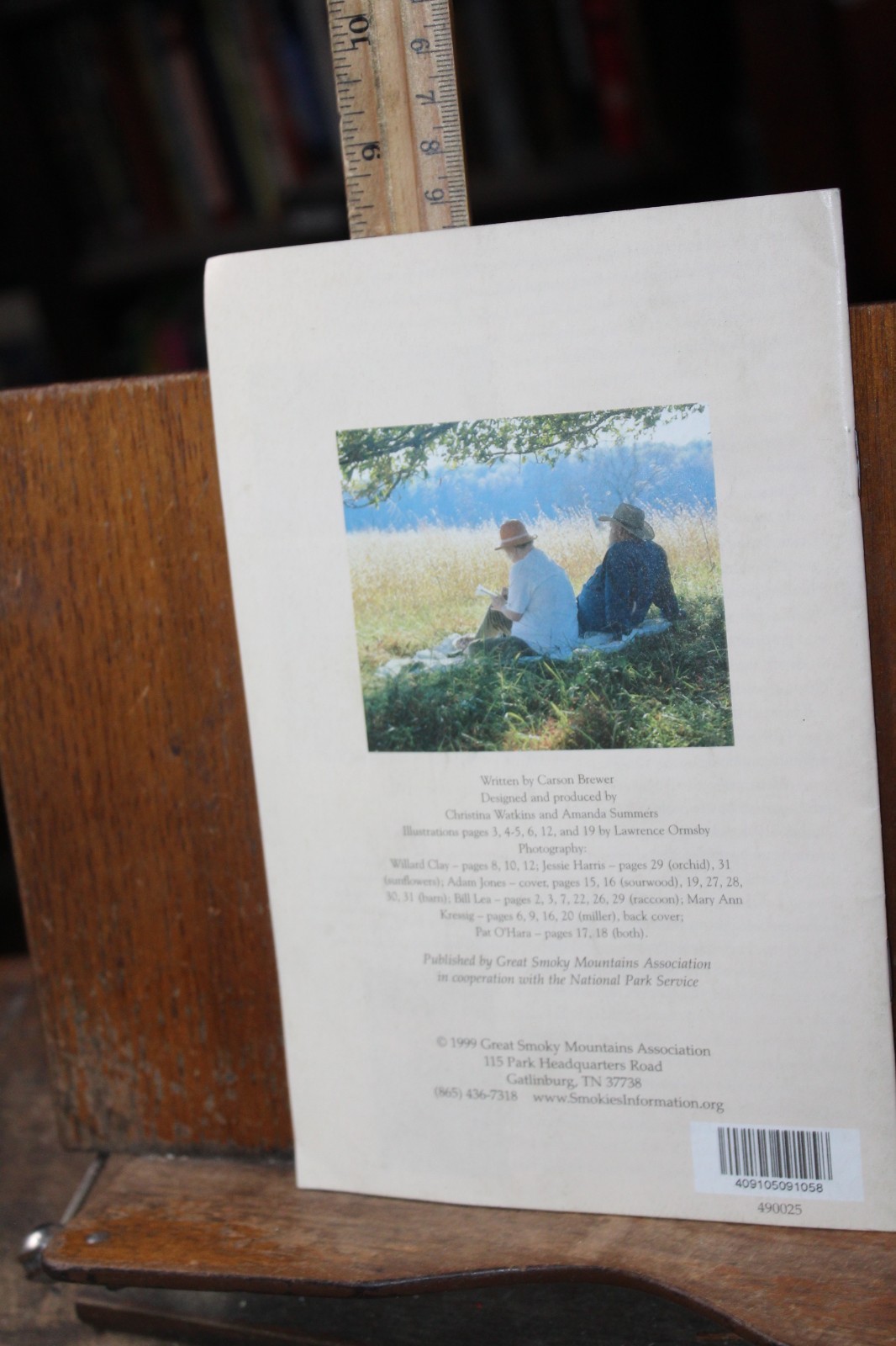 Vintage Travel Brochure Map Cades Cove Smoky Mountains National Park 1999 Tour