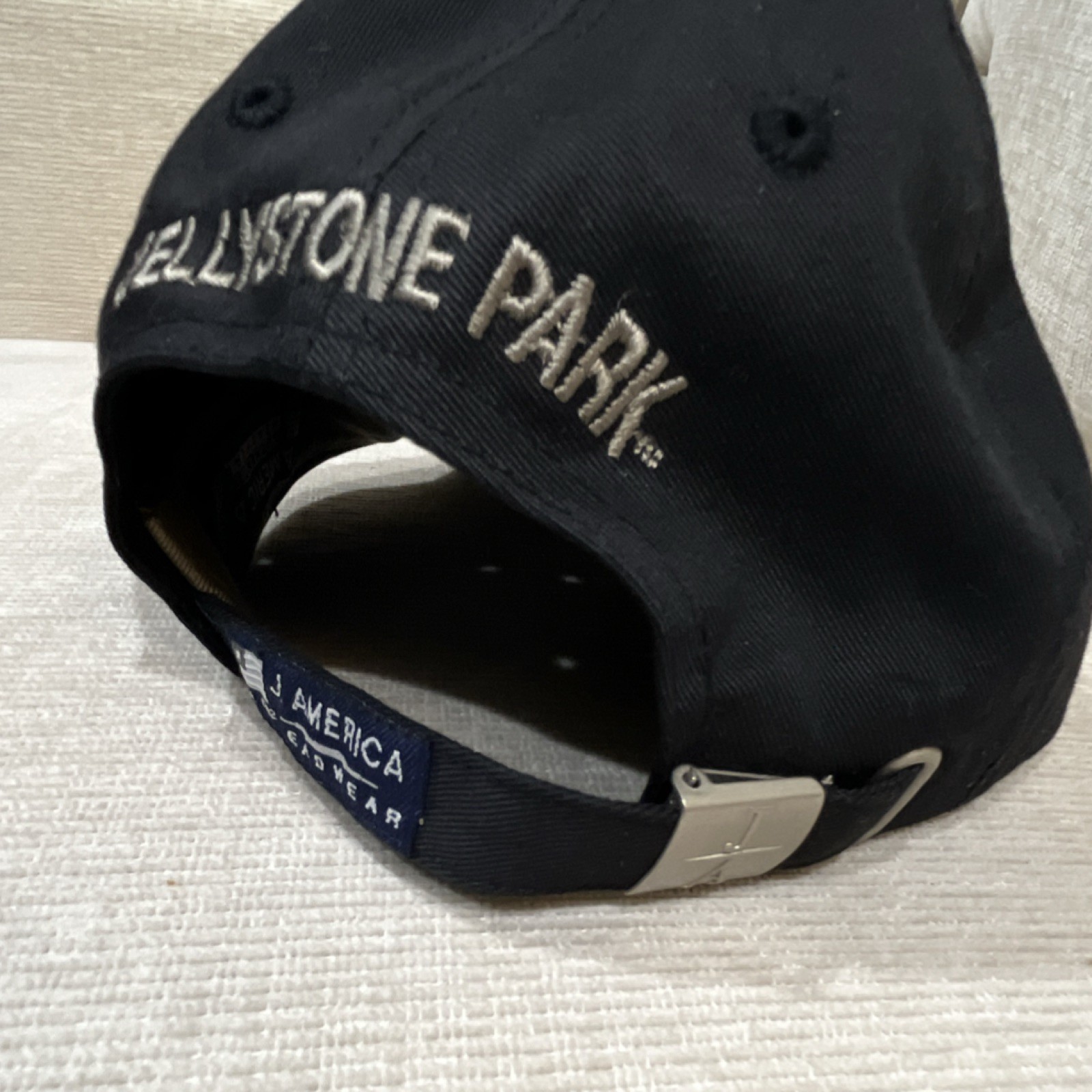 J. America Yellowstone Park Yogi Bear Black Adjustable Hat National Parks Theme