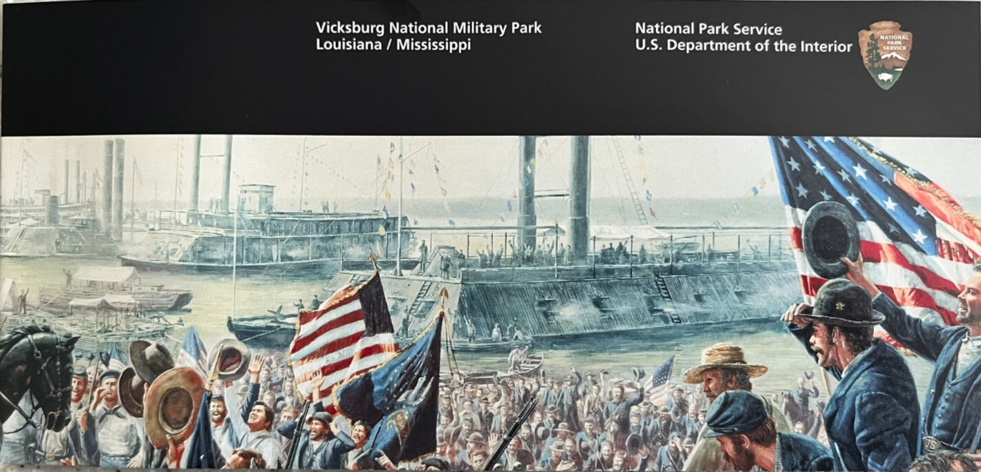 2026 VICKSBURG MILITARY PARK NATIONAL PARK SERVICE UNIGRID BROCHURE/MAP New