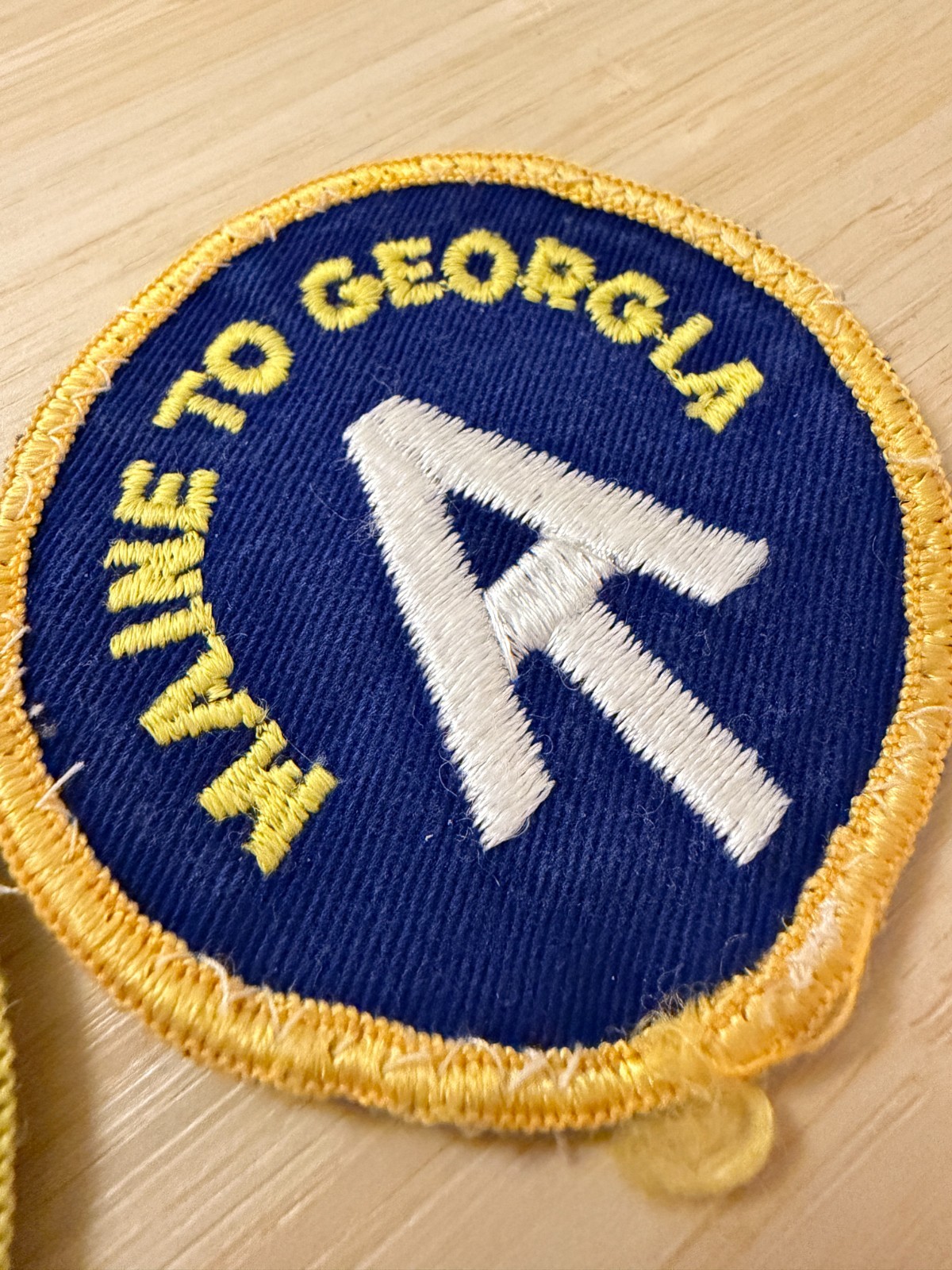 Lot Of 2 Vtg Vintage Appalachian Trail Maine To Georgia Patch Gauze Back