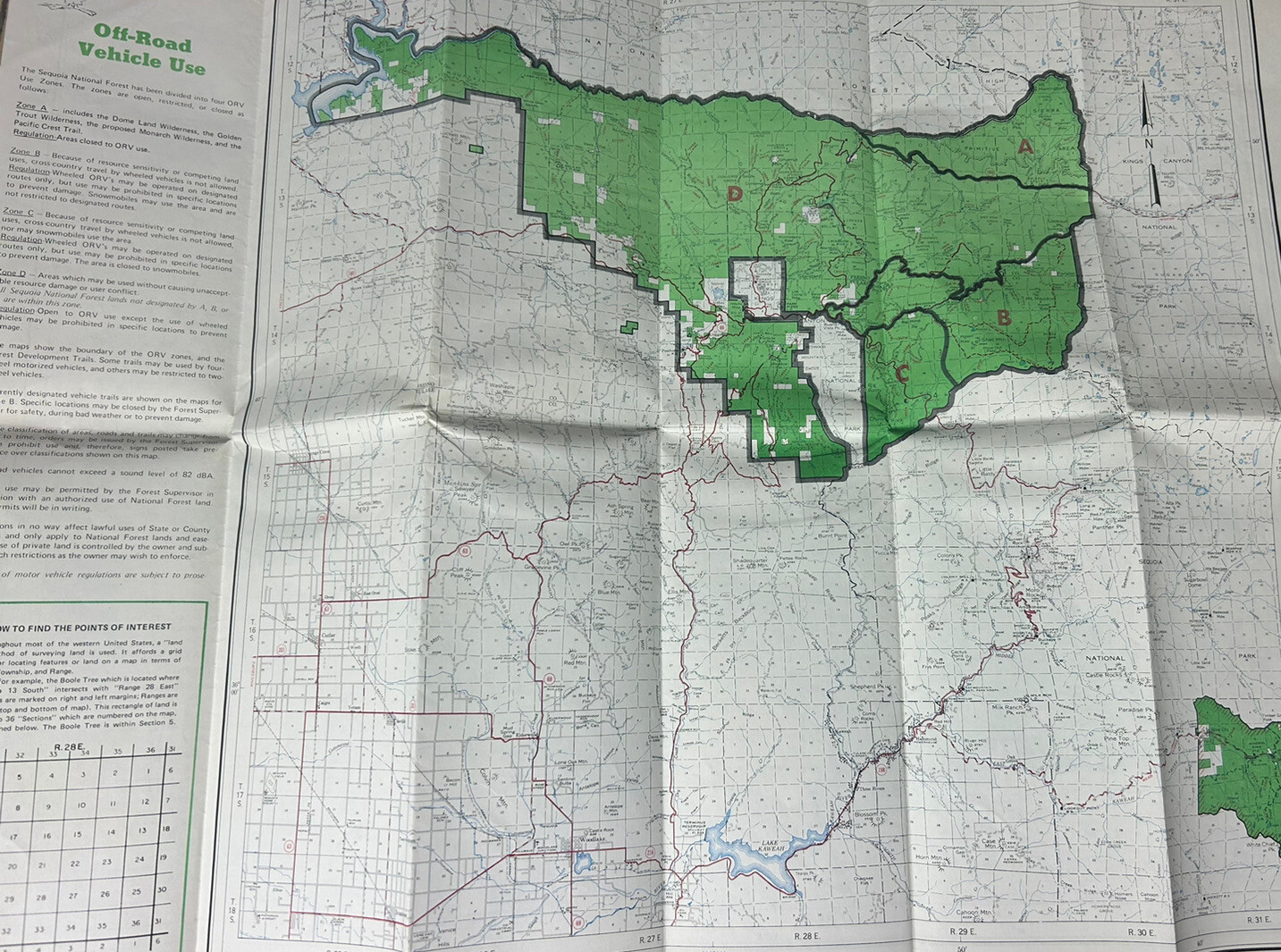 Vintage Sequoia National Forest US Department Of Agriculture Forest Service