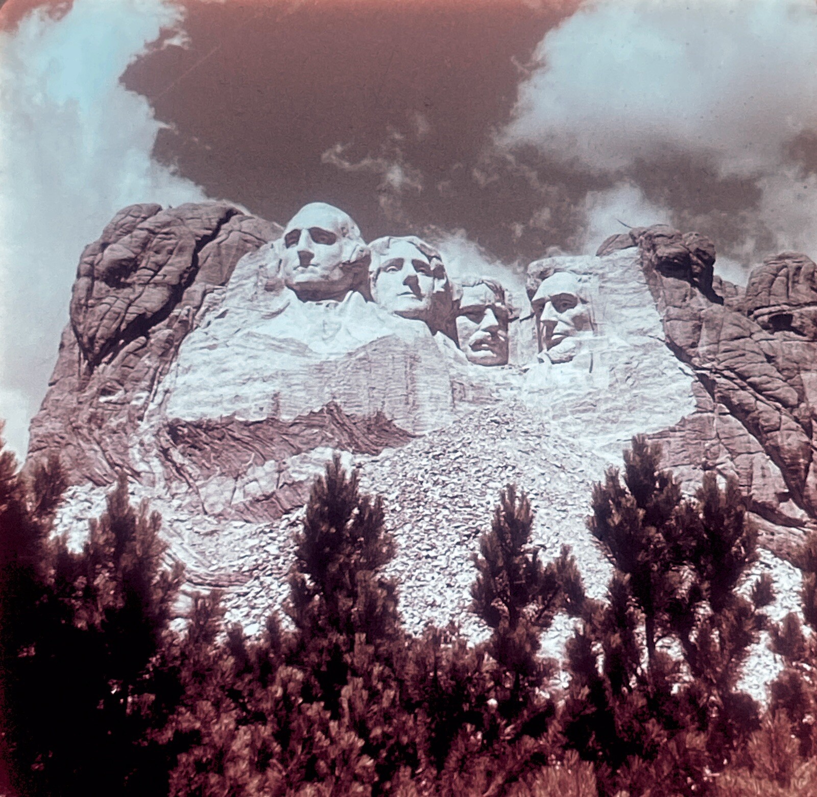 Lot of 15 Vintage MT RUSHMORE BLACK HILLS Pana-Vue Slide 35mm National Park 1962