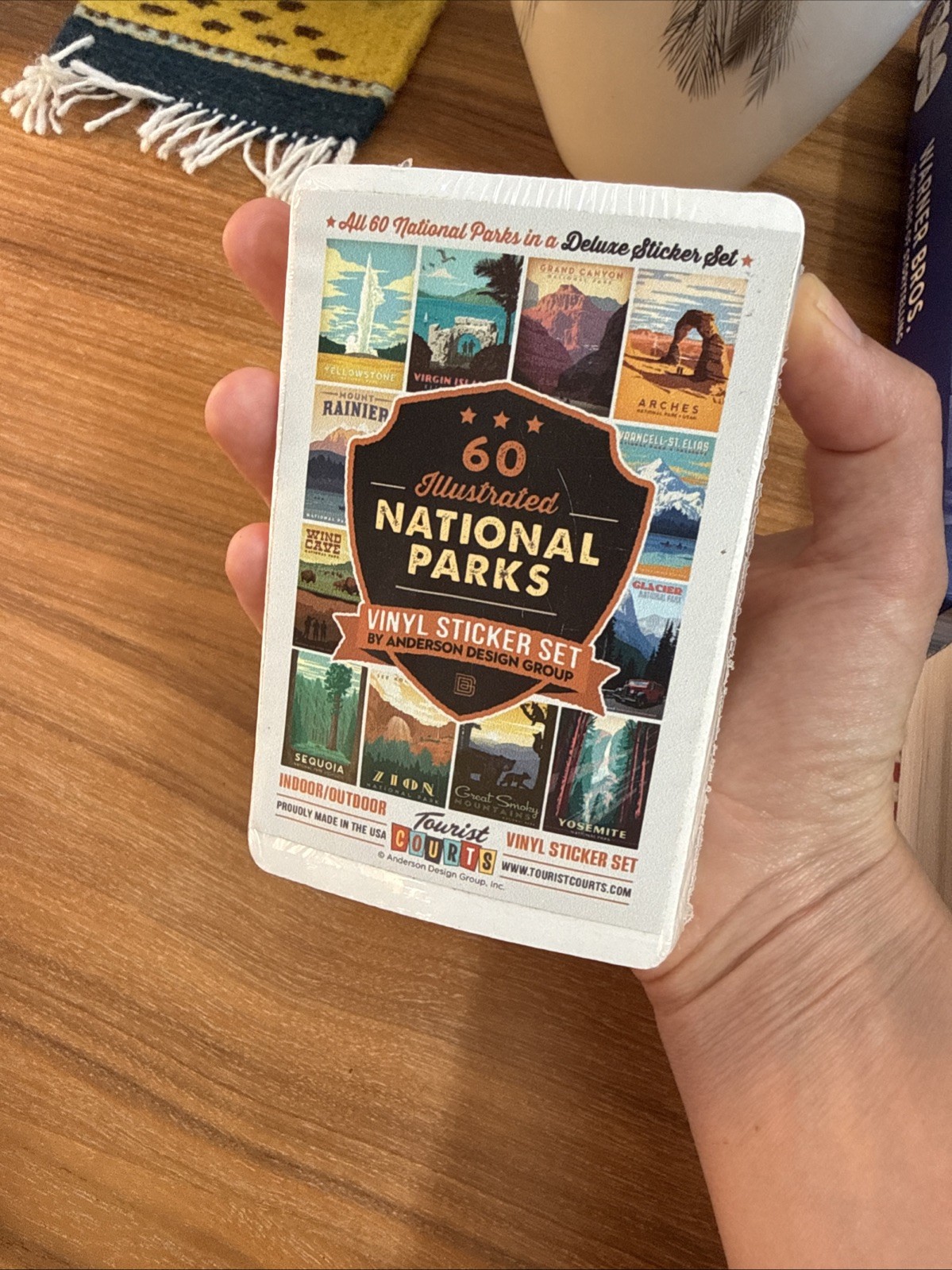 National Parks Vinyl Sticker Set 60 Illustrated Stickers