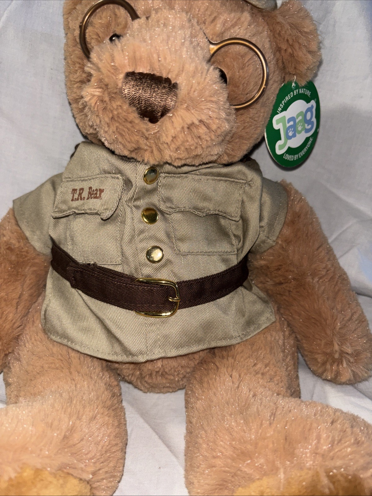 Yellowstone National Park Teddy Roosevelt Bear Glasses Plush With Tag!!