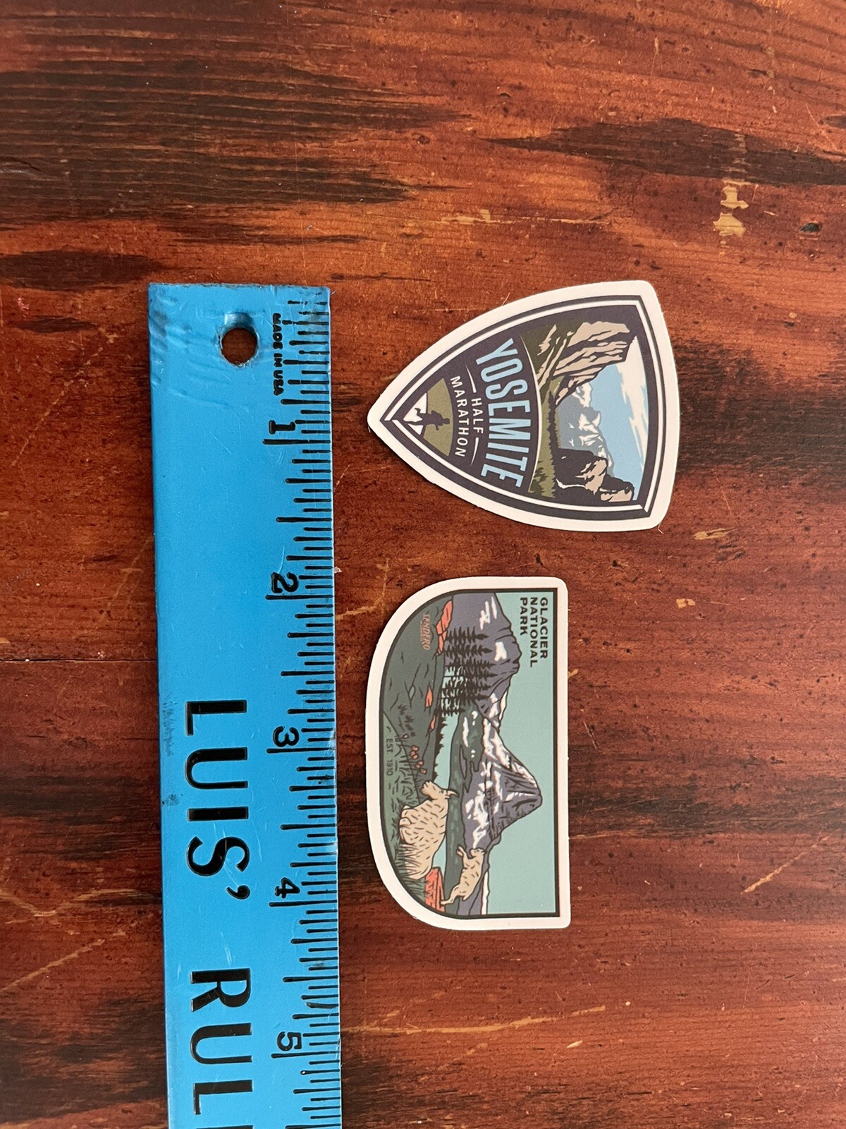 2 Set Yosemite & Glacier National Park Outdoor Wilderness Sticker Decal