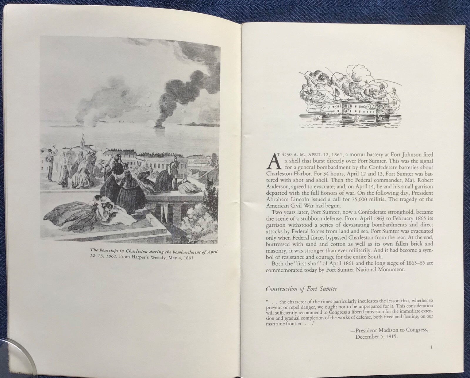 Fort Sumter, National Park Service Historical Handbook Series #12 reprint 1961