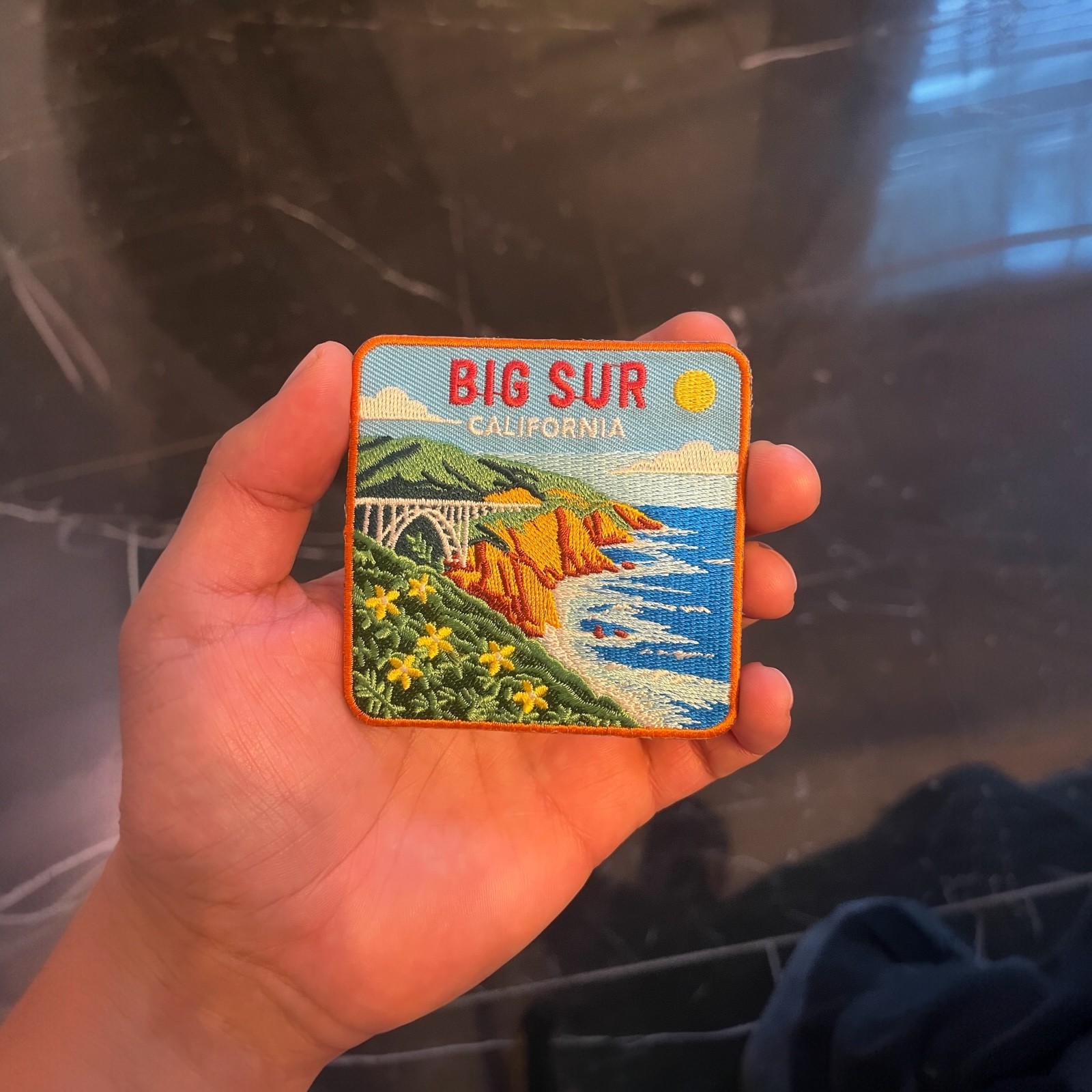 Big Sur California Patch Iron On Sew On 3″ Embroidered Badge