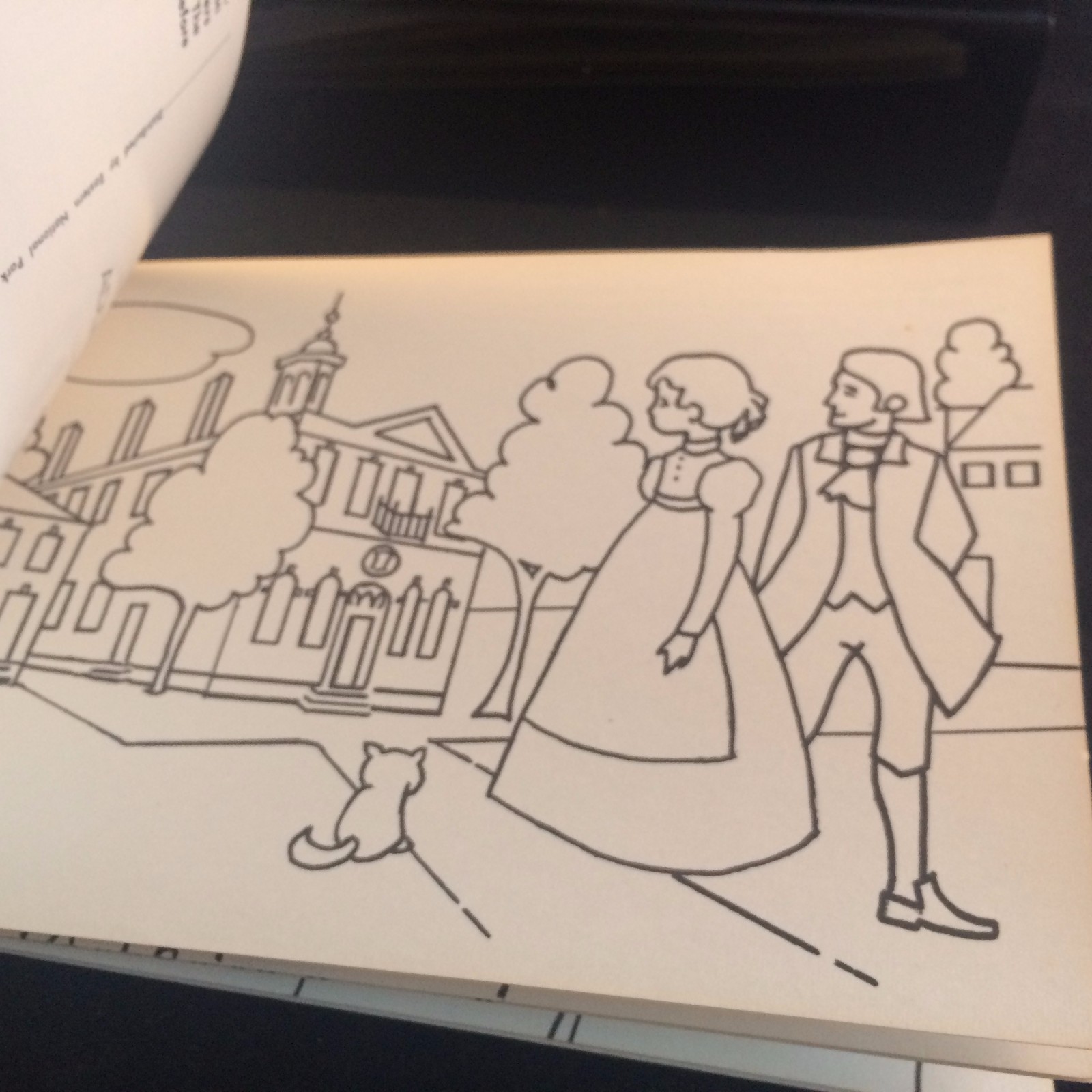 1972 INDEPENDENCE HALL PHILADELPHIA COLORING POST CARDS BOOK VTG – NATIONAL PARK