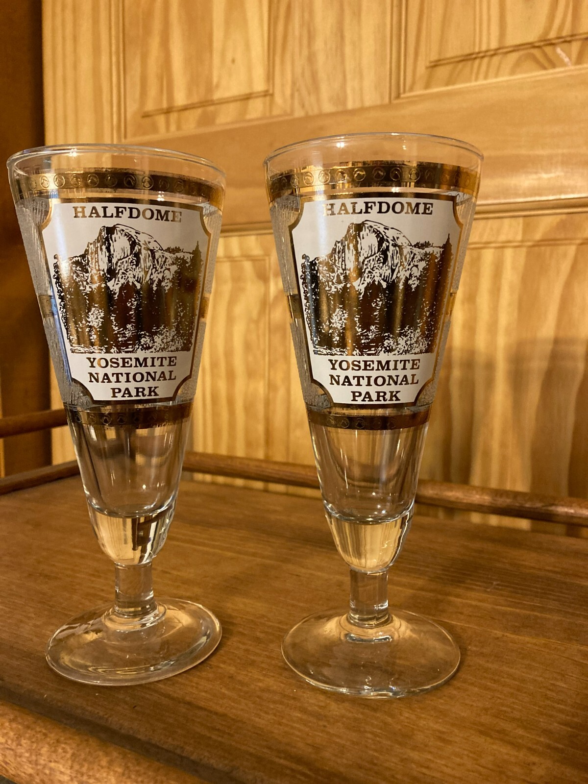 Yosemite National Park Service NPS Half Dome El Capitan California vintage glass