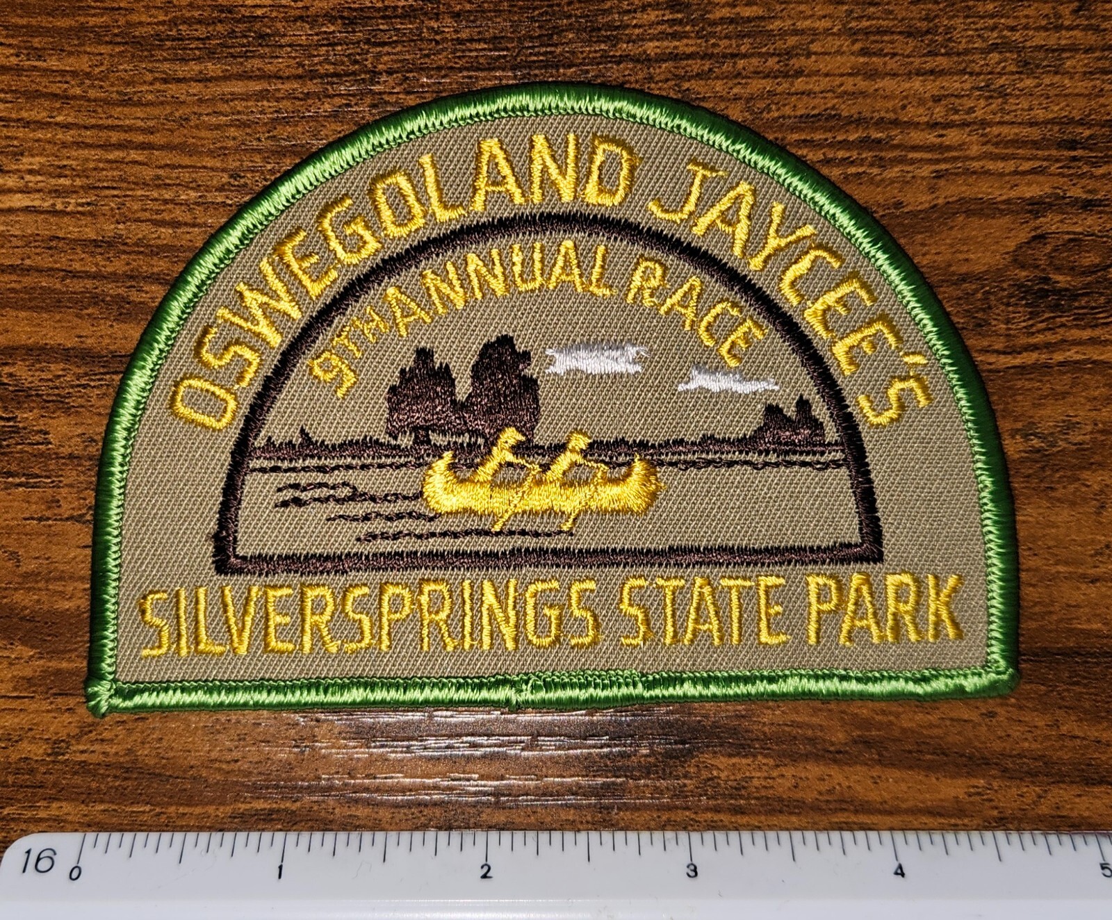 Silver Springs State Park Florida Oswegoland Jaycees Race Souvenir Travel Patch