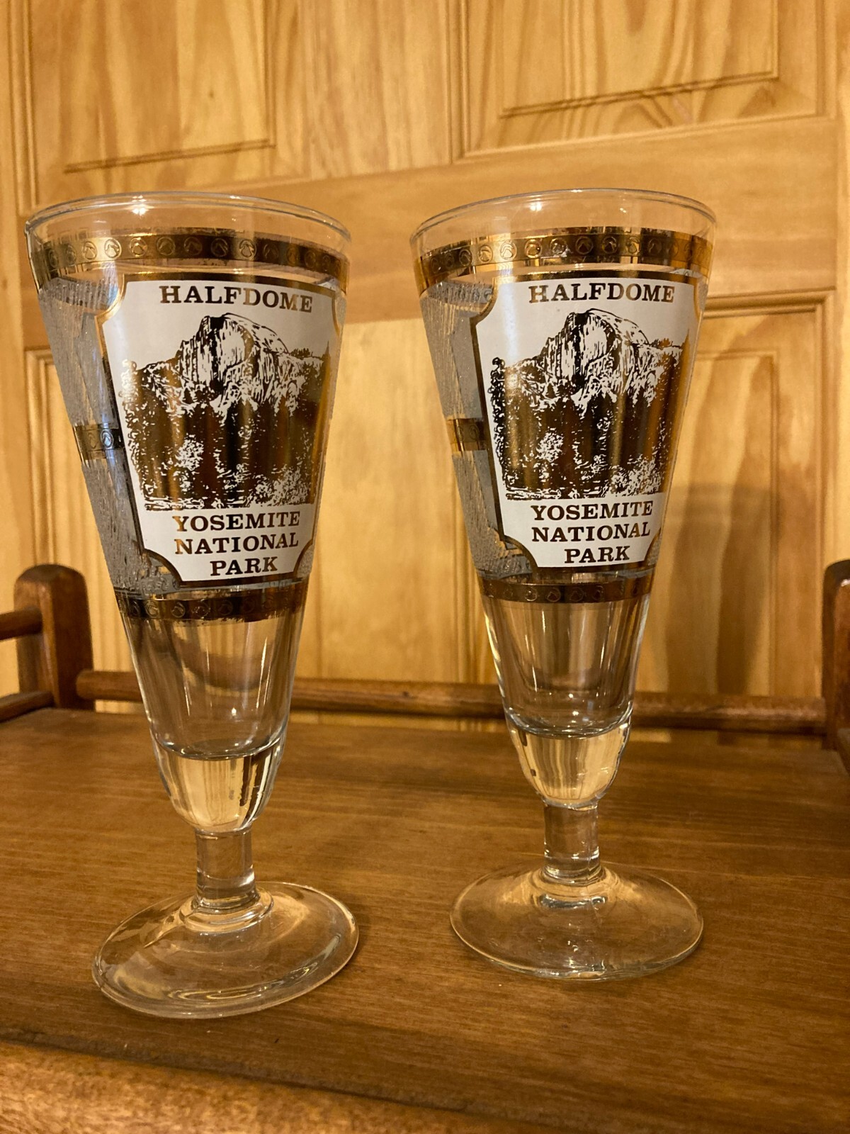 Yosemite National Park Service NPS Half Dome El Capitan California vintage glass