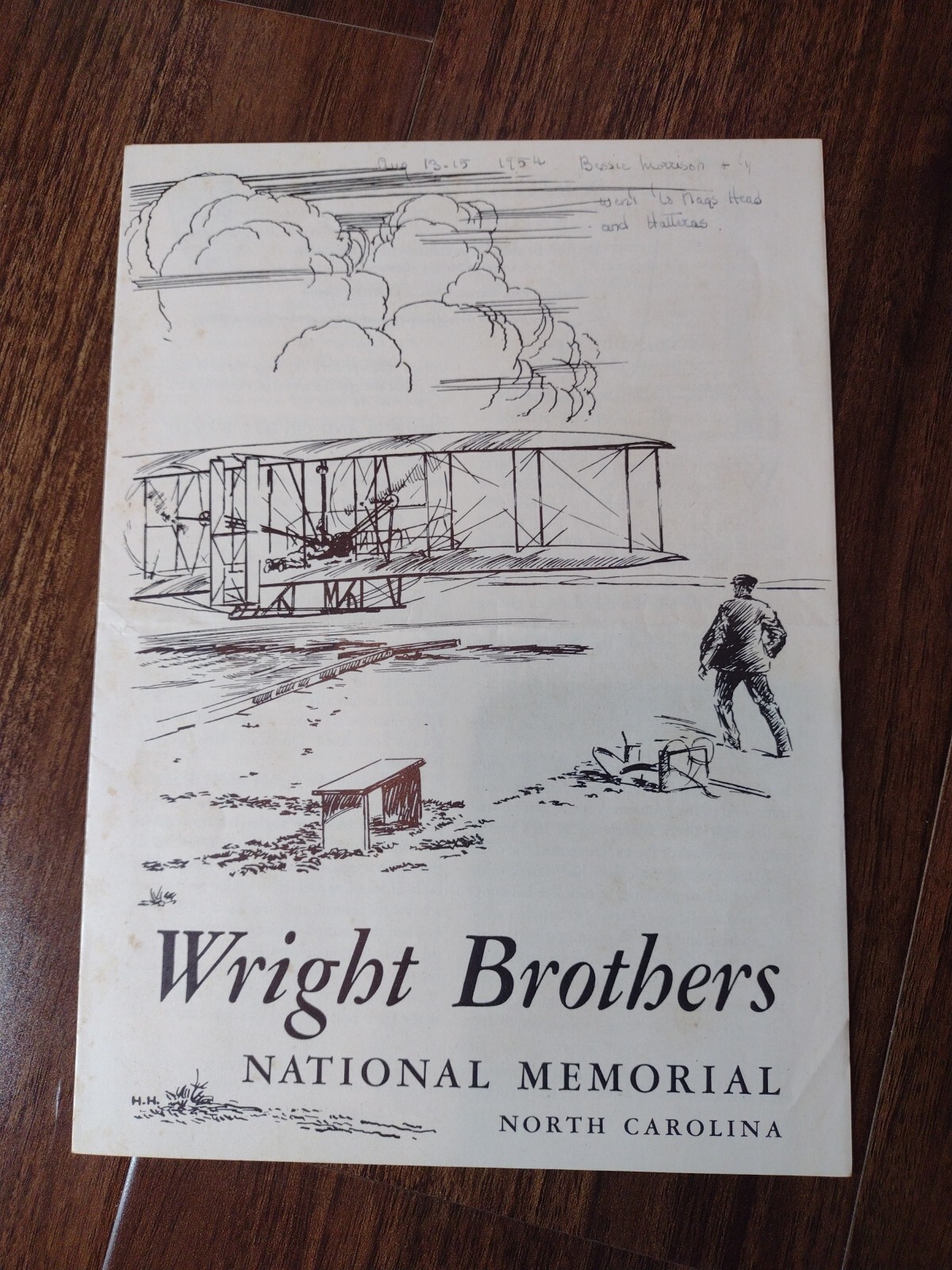 1954 Wright Brothers National Memorial Brochure Pamphlet North Carolina OBX Nags