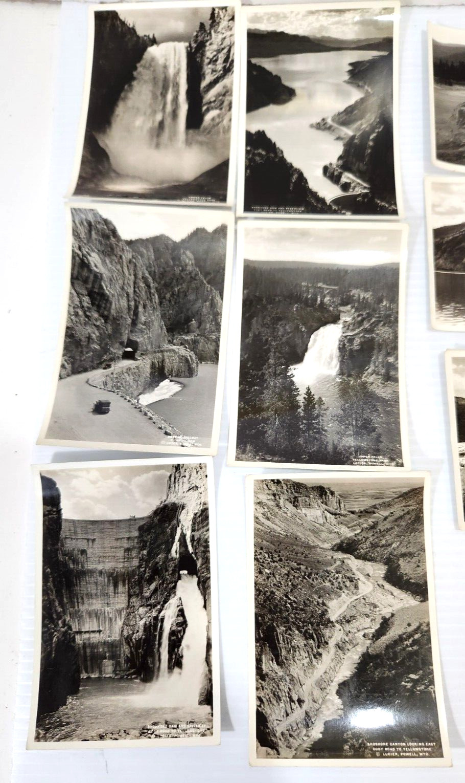 Lot of 28 Vintage Souvenir Yellowstone Park Black and White Photos 4″x6″