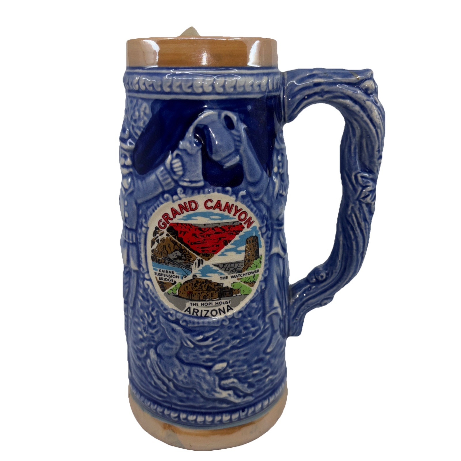 Vintage Monterey Grand Canyon Arizona Ceramic Beer Stein Souvenir Japan