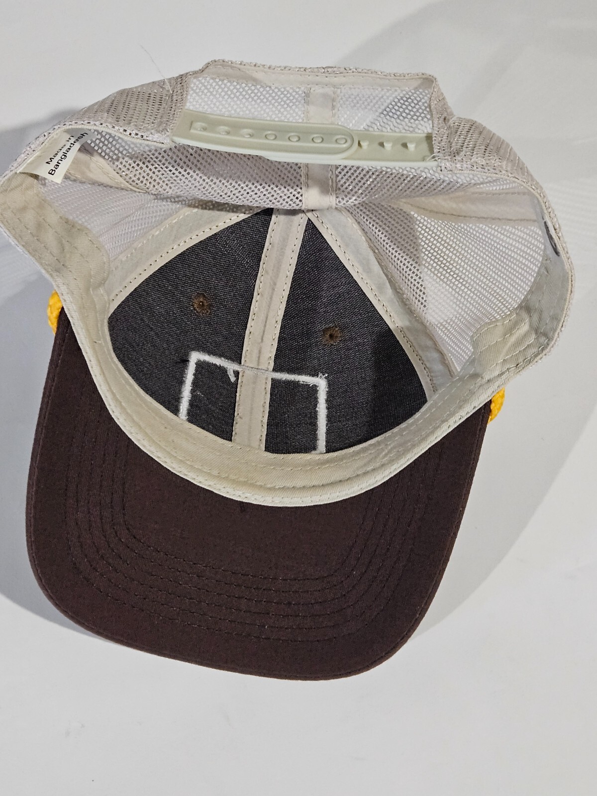Smokey Bear Logo Face Brown/Yellow Forest Fire Prevention Trucker Hat Official