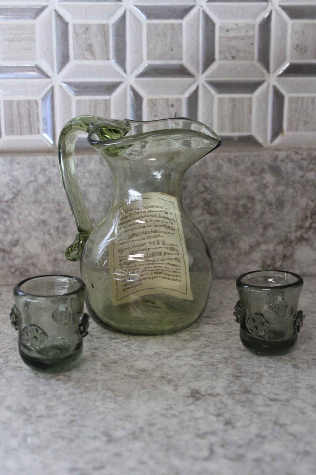 Mini Pitcher Colonial National park Green 5 Inch