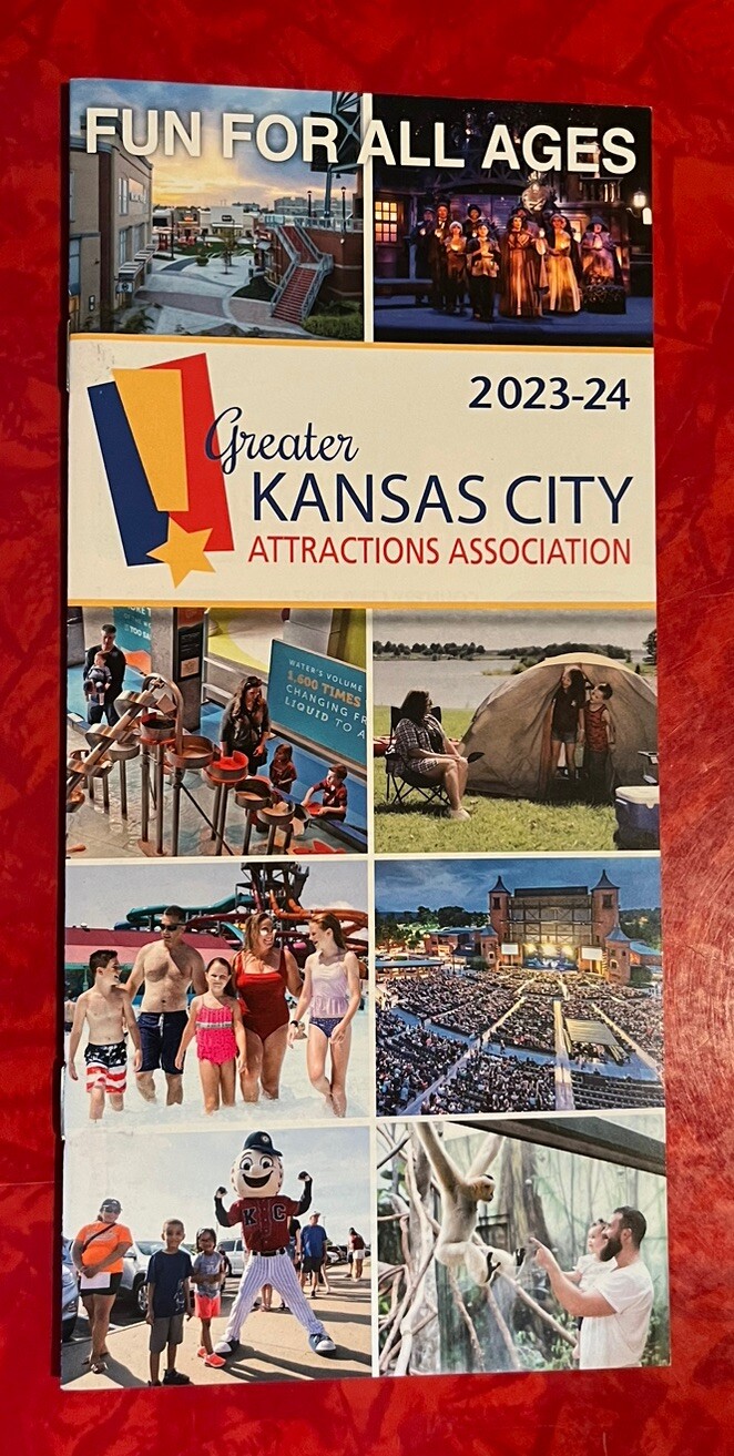 2023 – 2024 GREATER KANSAS CITY ATTRACTIONS ASSOCIATION 24-page TOURIST BROCHURE