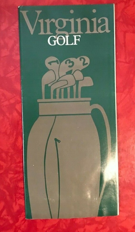 VIRGINIA GOLF COURSE vintage 12-PAGE BROCHURE 1985