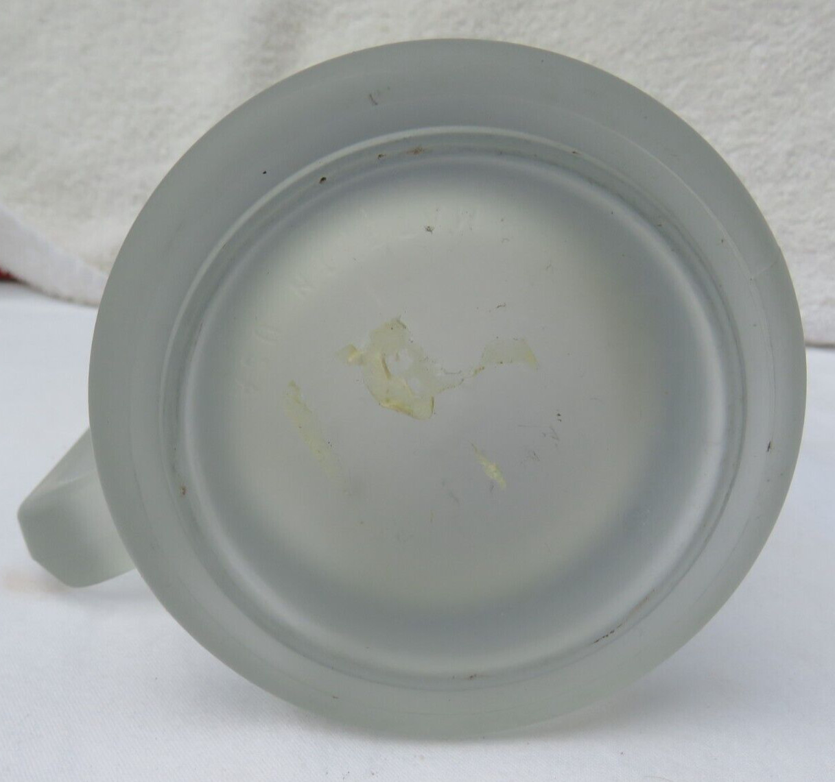 Vintage Yellowstone National Park Frosted Glass Beer Mug Blue- Bear-Date
