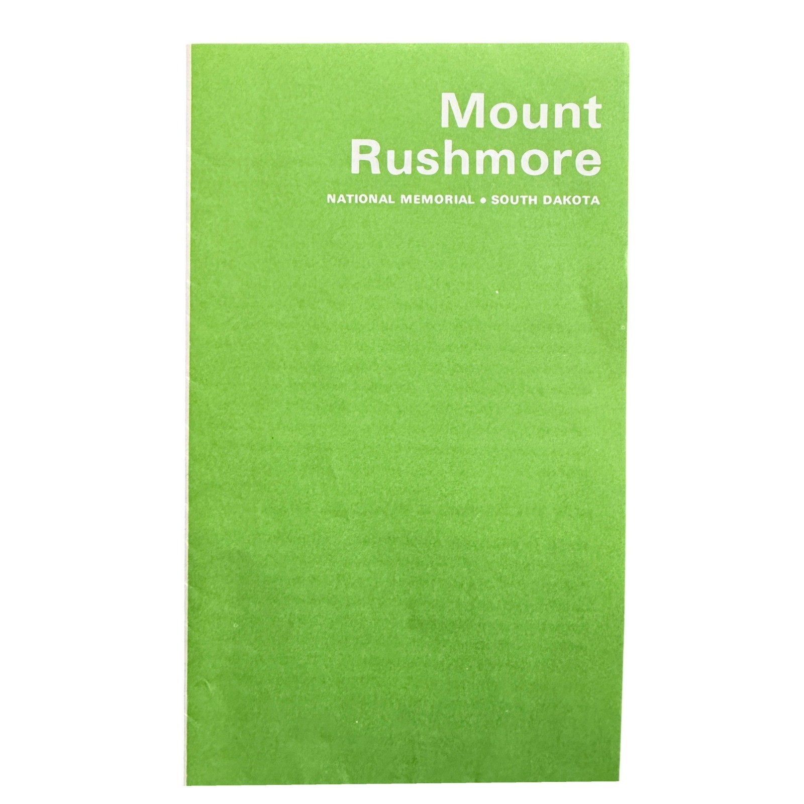 Mount Rushmore National Memorial Brochure Map South Dakota NPS Vintage 1970