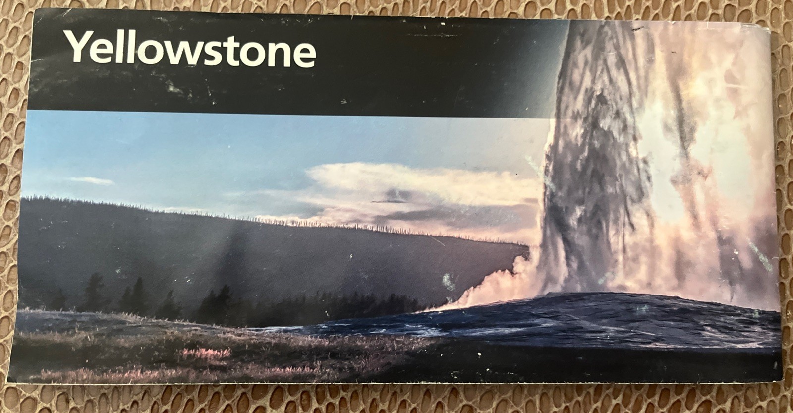 YELLOWSTONE NATIONAL PARK , AREA AND ROAD MAP