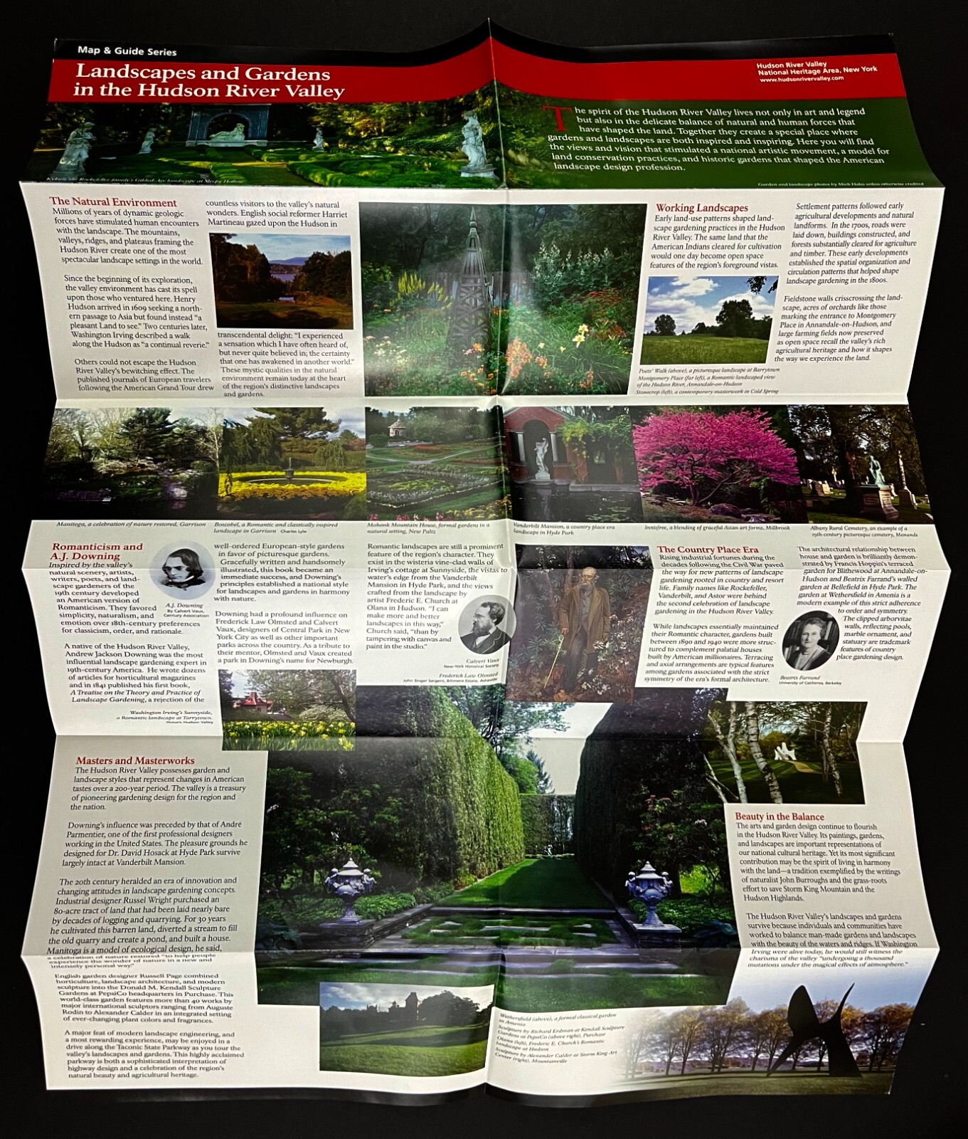 2007 Landscapes Gardens Hudson River Valley New York Official Map Guide Series
