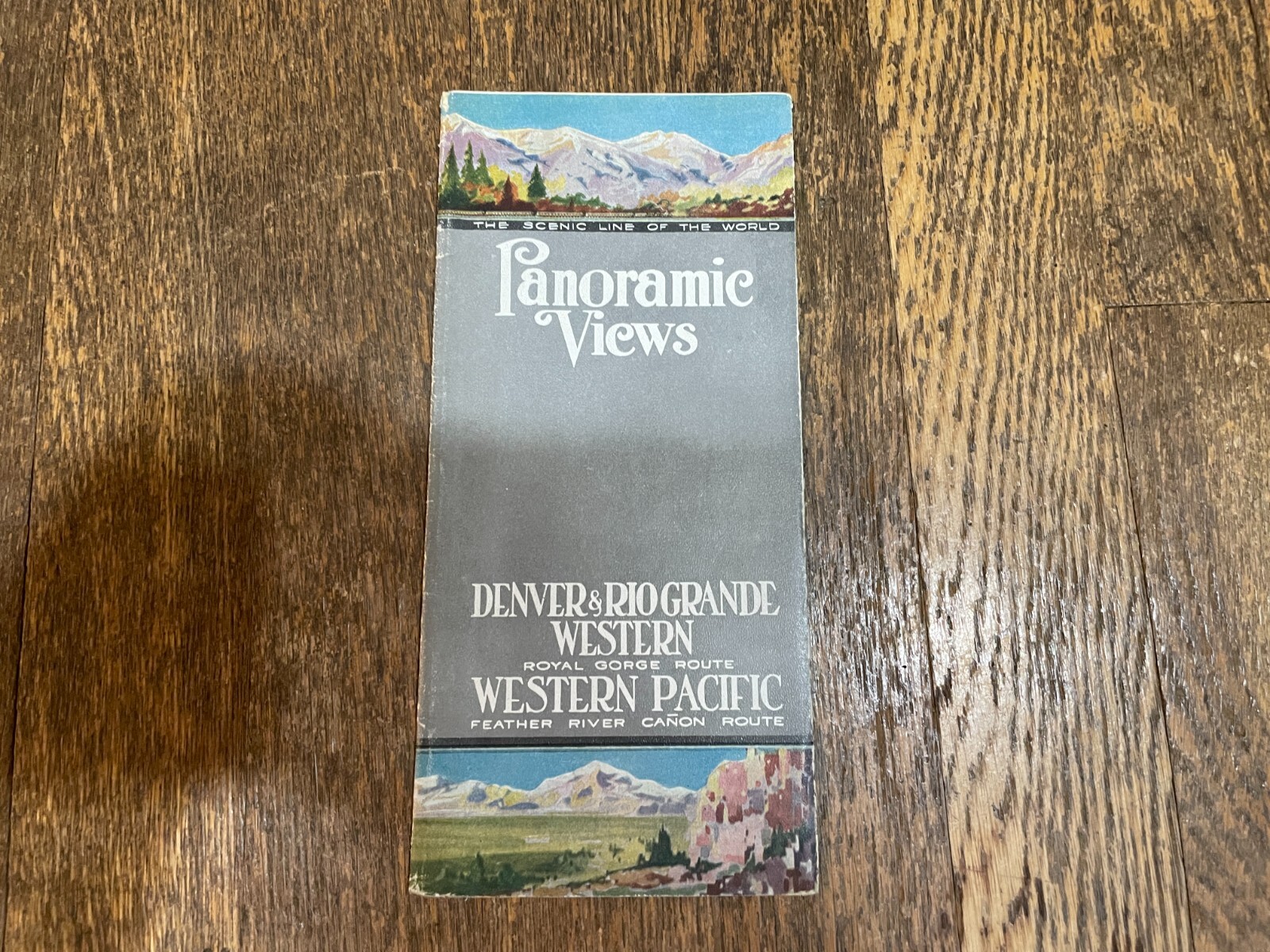 Western Pacific Railroad Panoramic Views Brochure Denver Rio Grande 1920’s Vtg